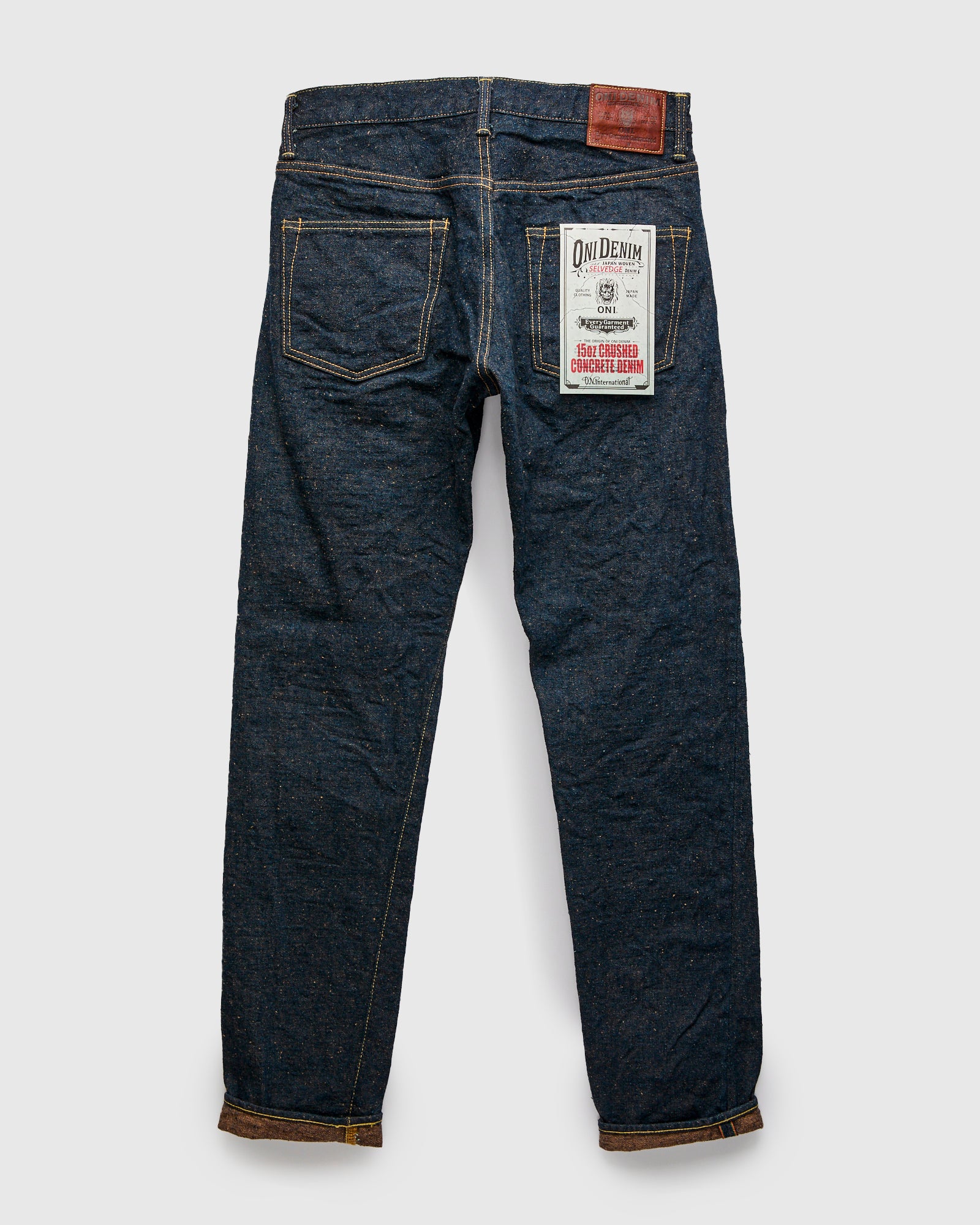 902CCD-MOCA "Crushed Concrete Mocha" 15oz Selvedge Denim - High Tapered Fit - Image 3