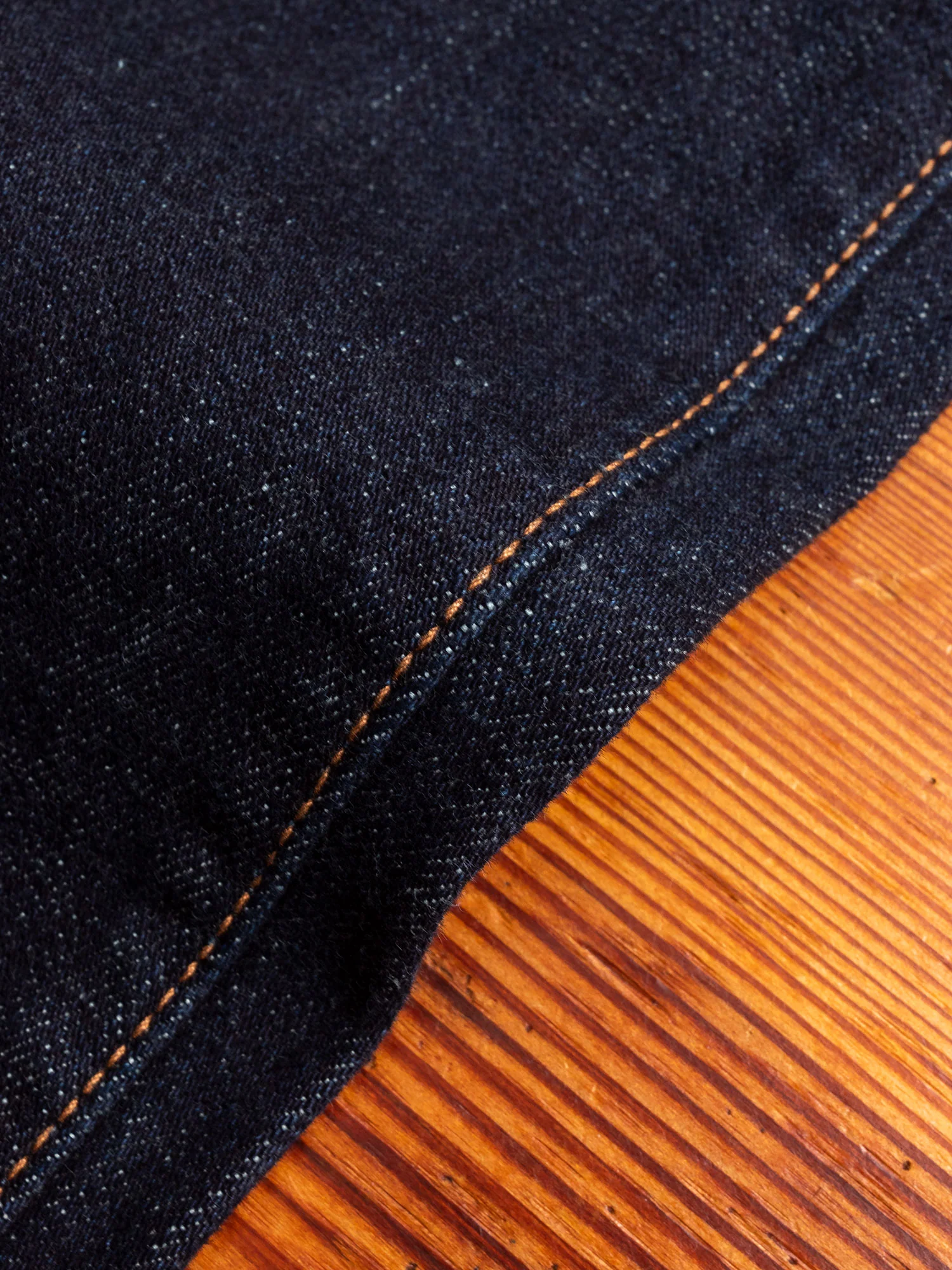 922S-LGY "Grey Overdye" 15oz Stretch Selvedge Denim - High Tapered Fit - Image 8