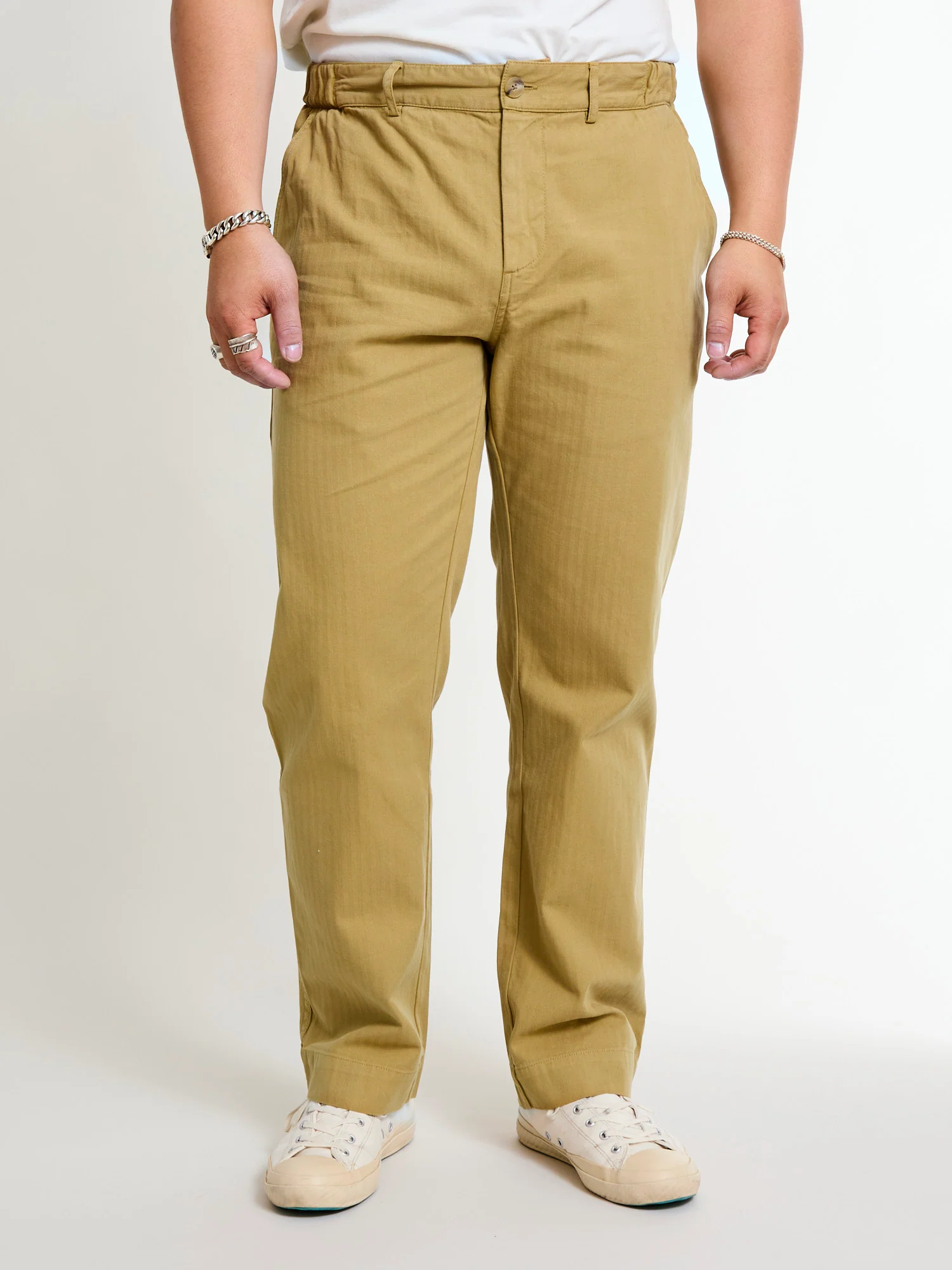 Aberlour Herringbone Pants in American Tan - Image 2