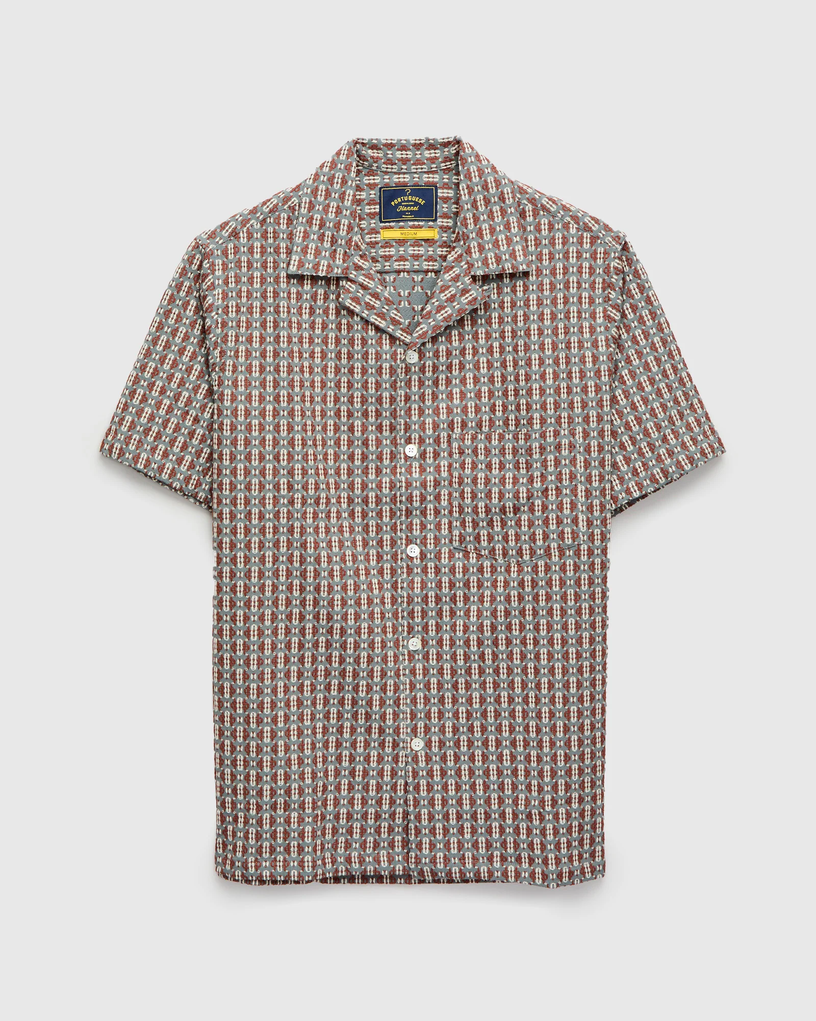 Abstract Tile Shirt in Coast