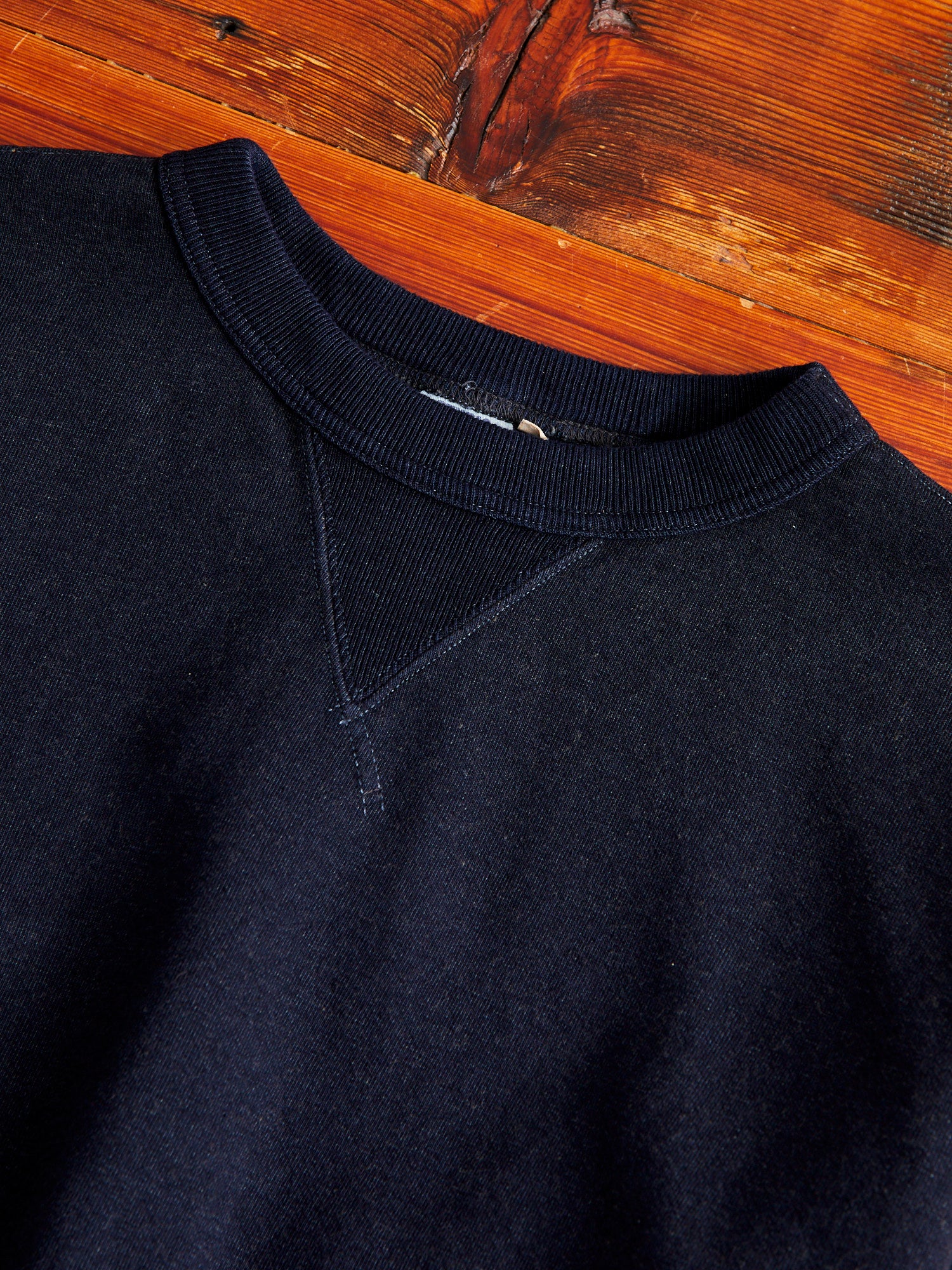"Aishibu" Crewneck Sweater in Indigo - Image 3