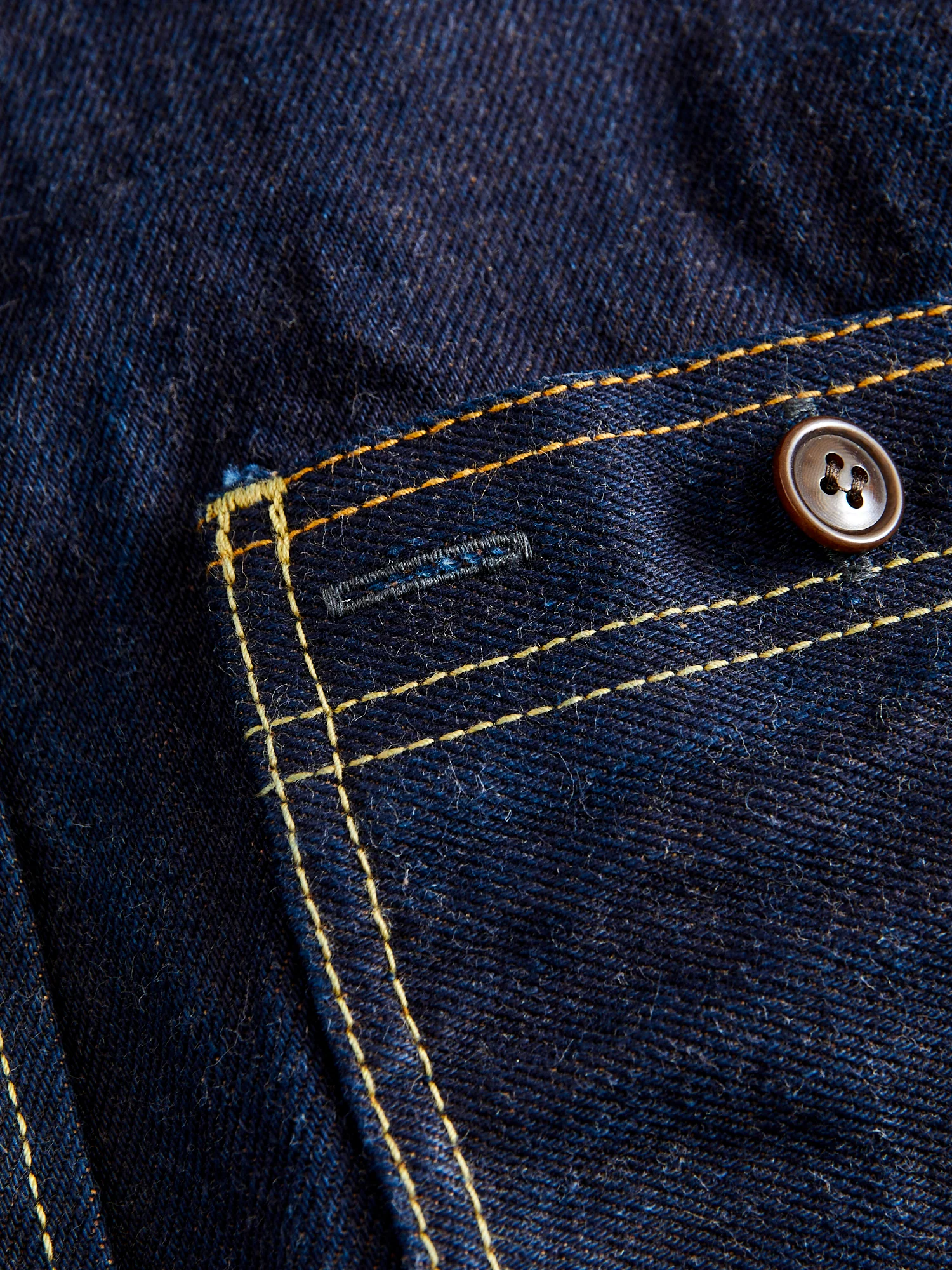 Aishibuzome Selvedge Denim Work Shirt in Indigo - Image 5