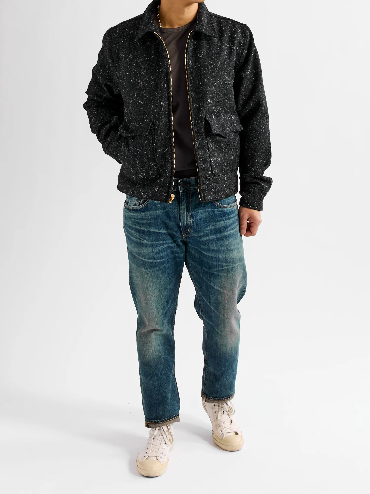 Alcorn Jacket in Black Wool - Image 12