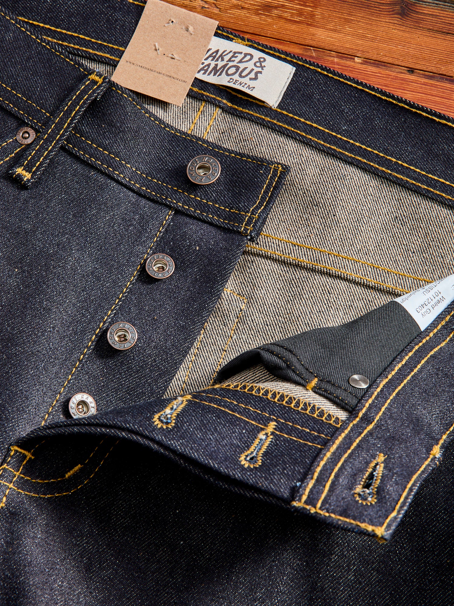 "All Natural Foxfibre" 15oz Selvedge Denim - Weird Guy Fit - Image 9