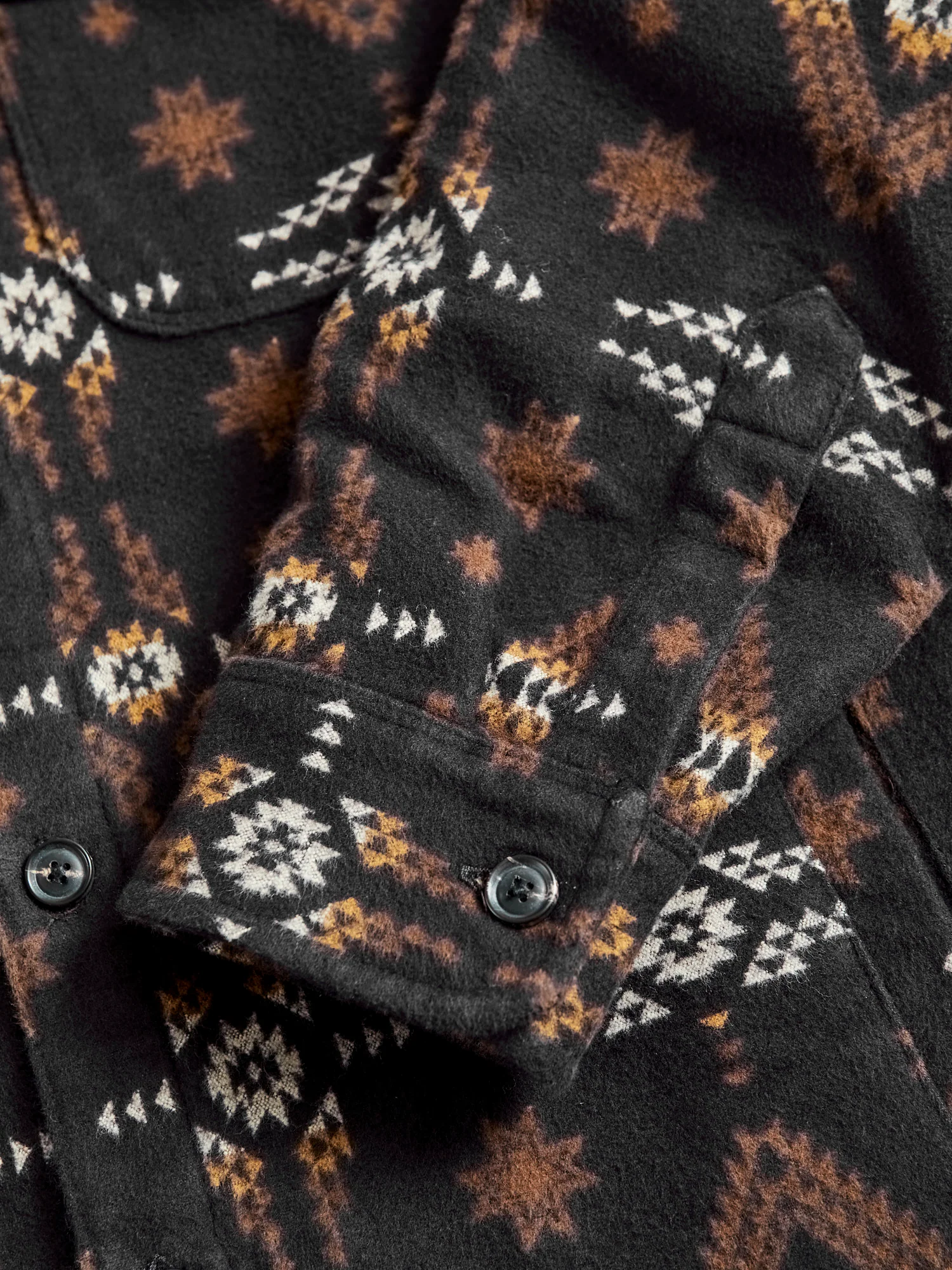 Alta Work Shirt in Black Southwestern - Image 5