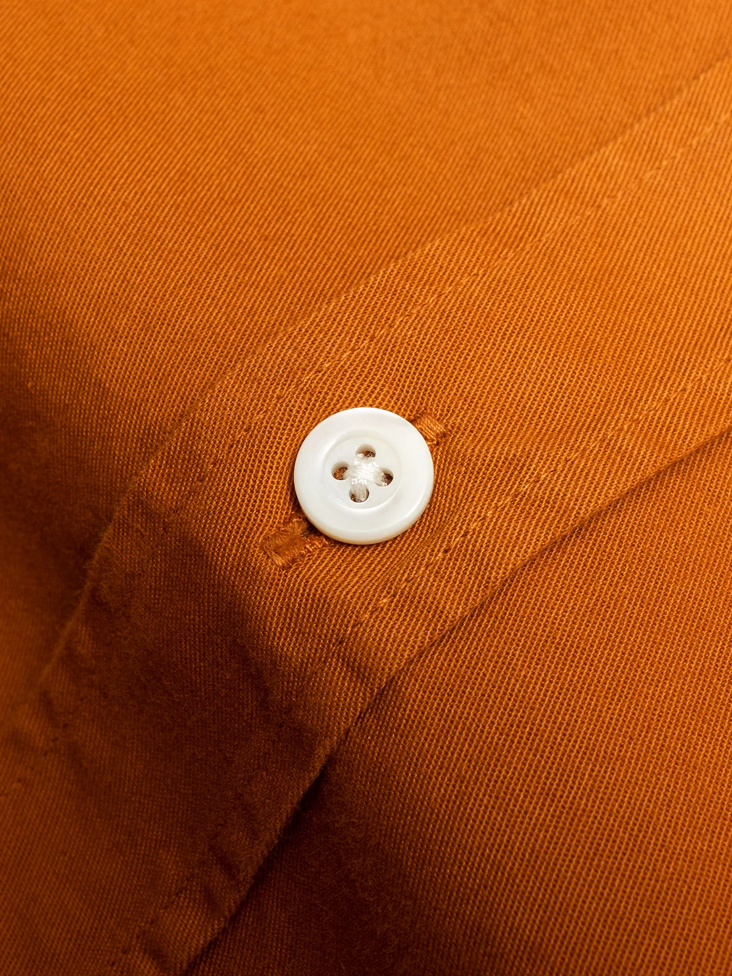 Anton Light Twill Shirt in Rufous Orange - Image 4