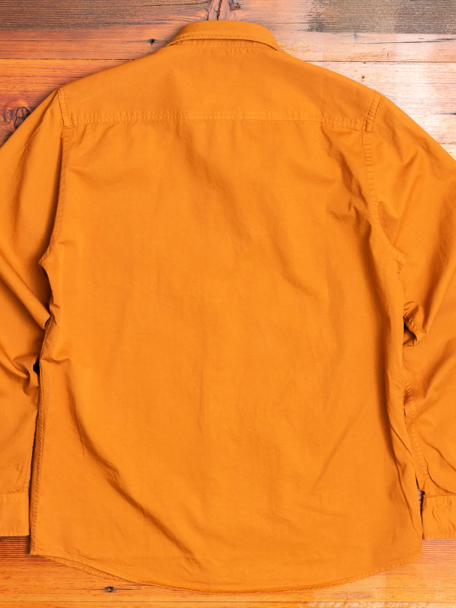 Anton Light Twill Shirt in Rufous Orange - Image 7