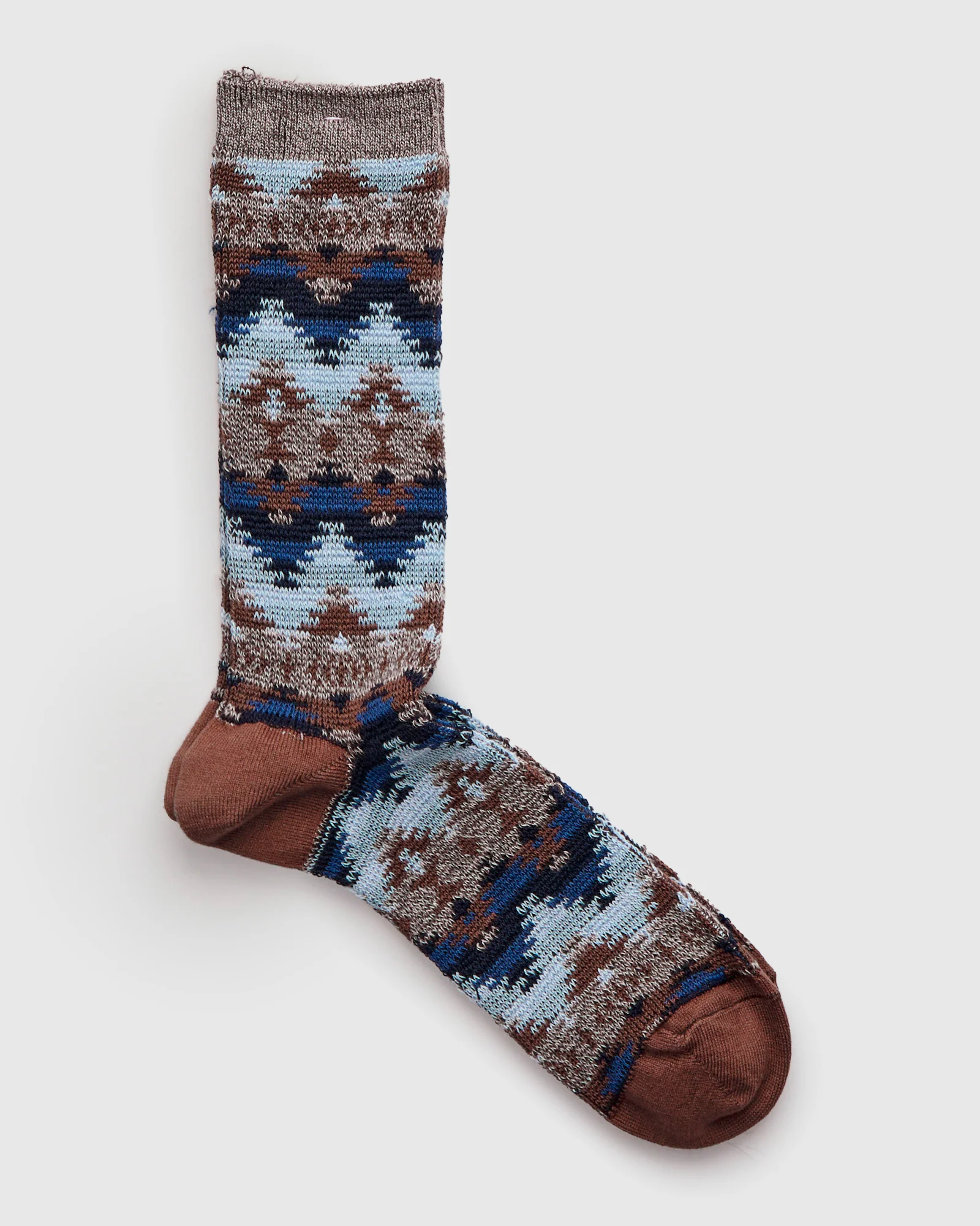Apache Crew Sock in Brown - Image 2