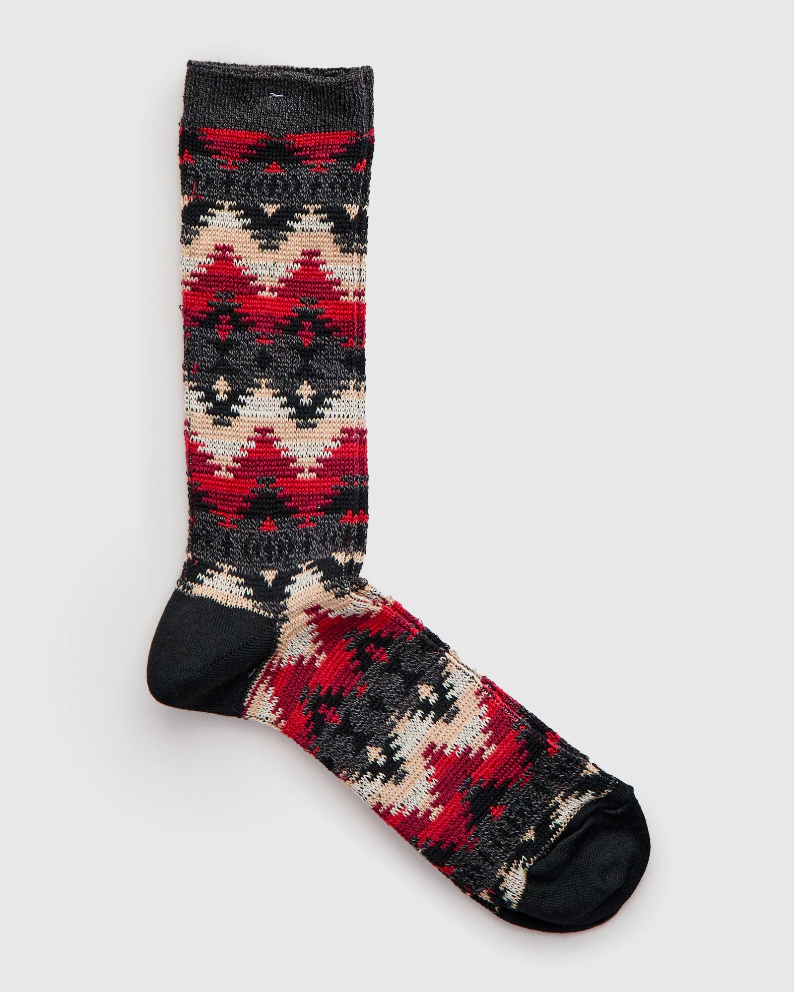 Apache Crew Sock in Charcoal - Image 2