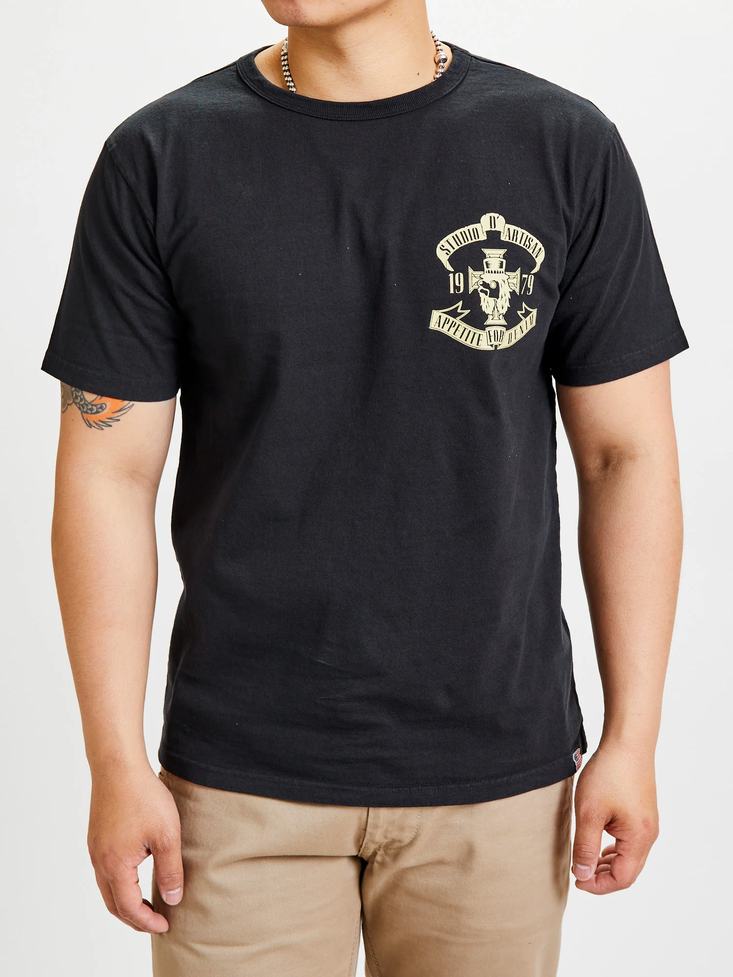 "Appetite for Denim" T-Shirt in Black - Image 3