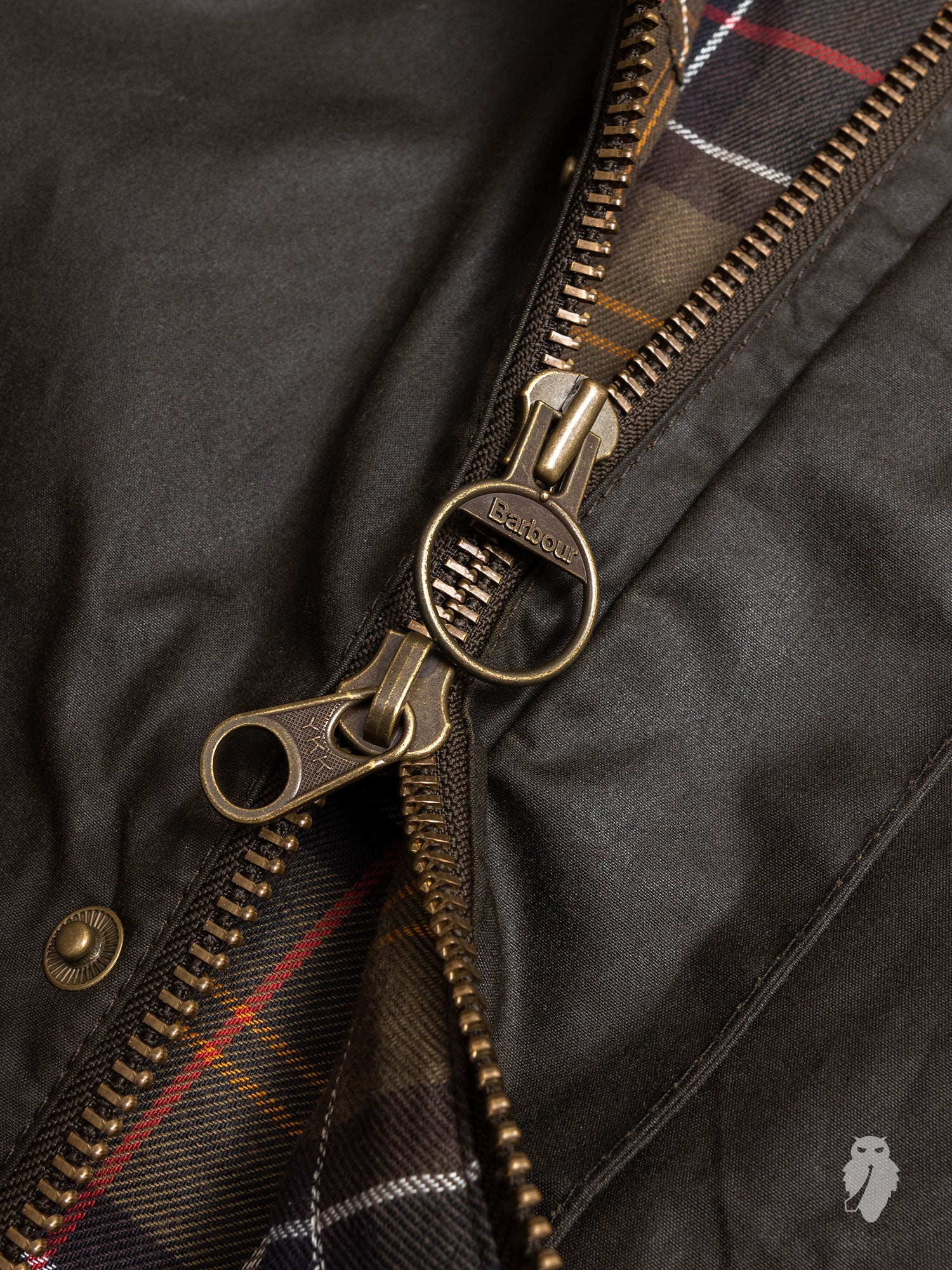 "Ashby" Wax Jacket in Olive - Image 11