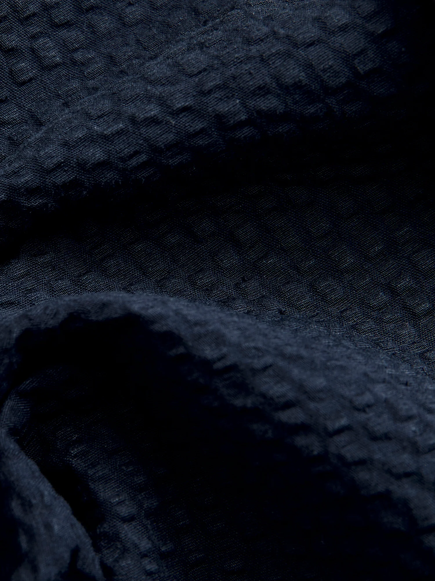 Atlantico Camp Collar Button-Up Shirt in Navy - Image 7