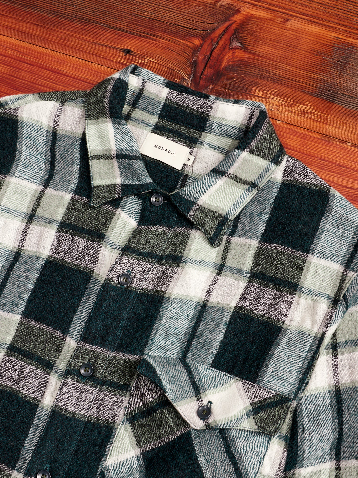 Avery Flannel Shirt in Vine - Image 3