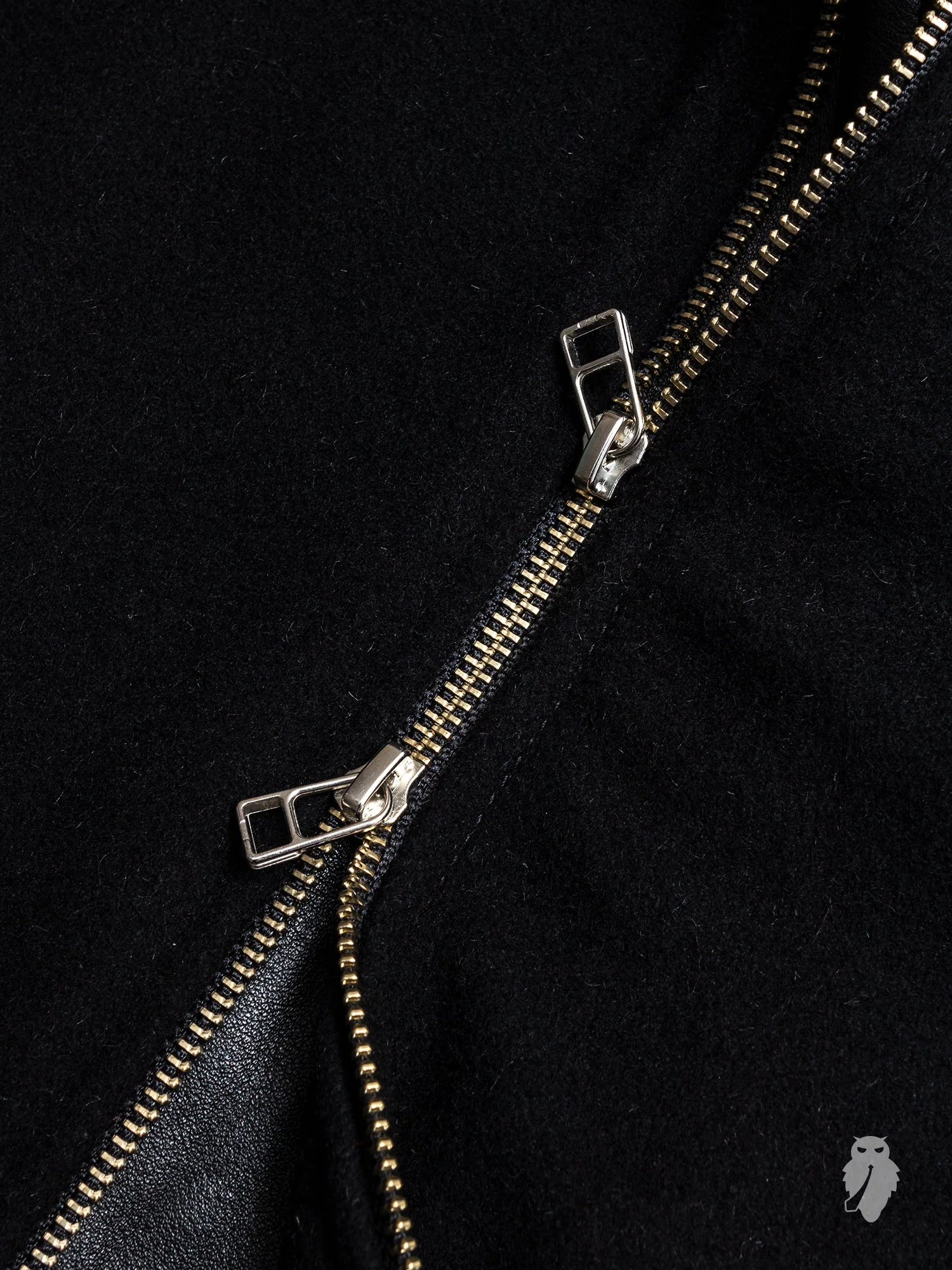 Aviator Jacket in Double Black - Image 6