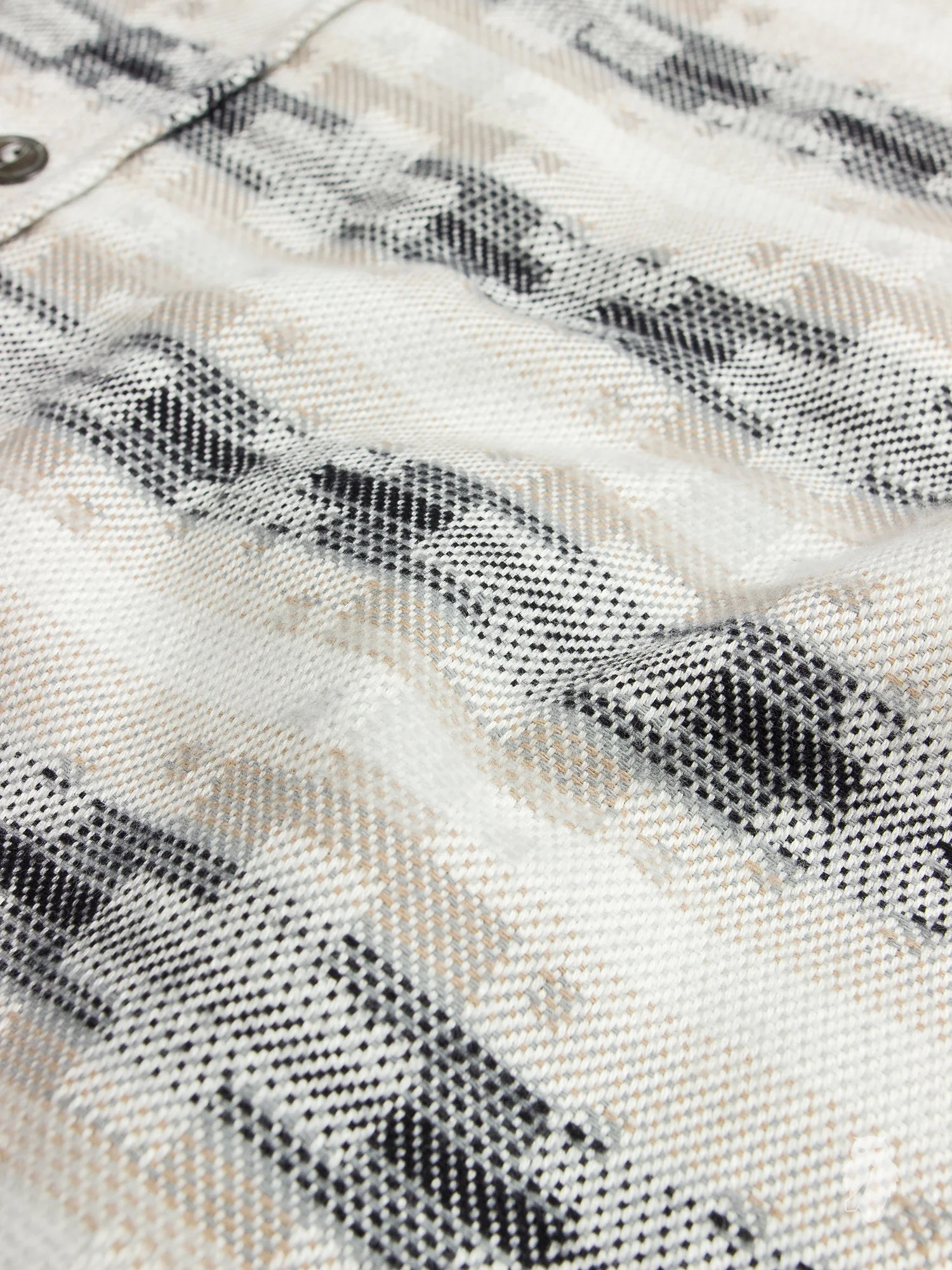Aztec Brushed Flannel in Grey - Image 4