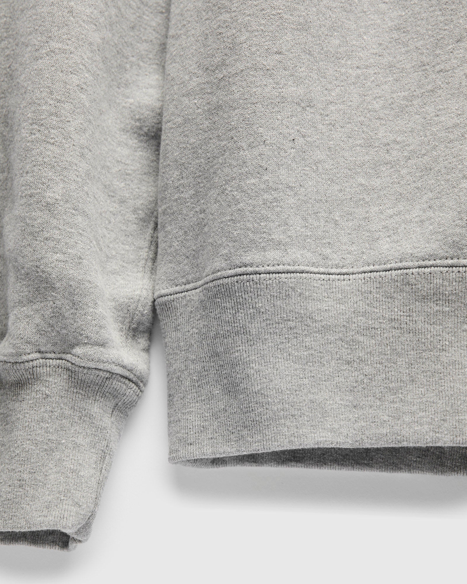 Azuma-Knit Fleece Crewneck Sweater in Heather Grey - Image 5