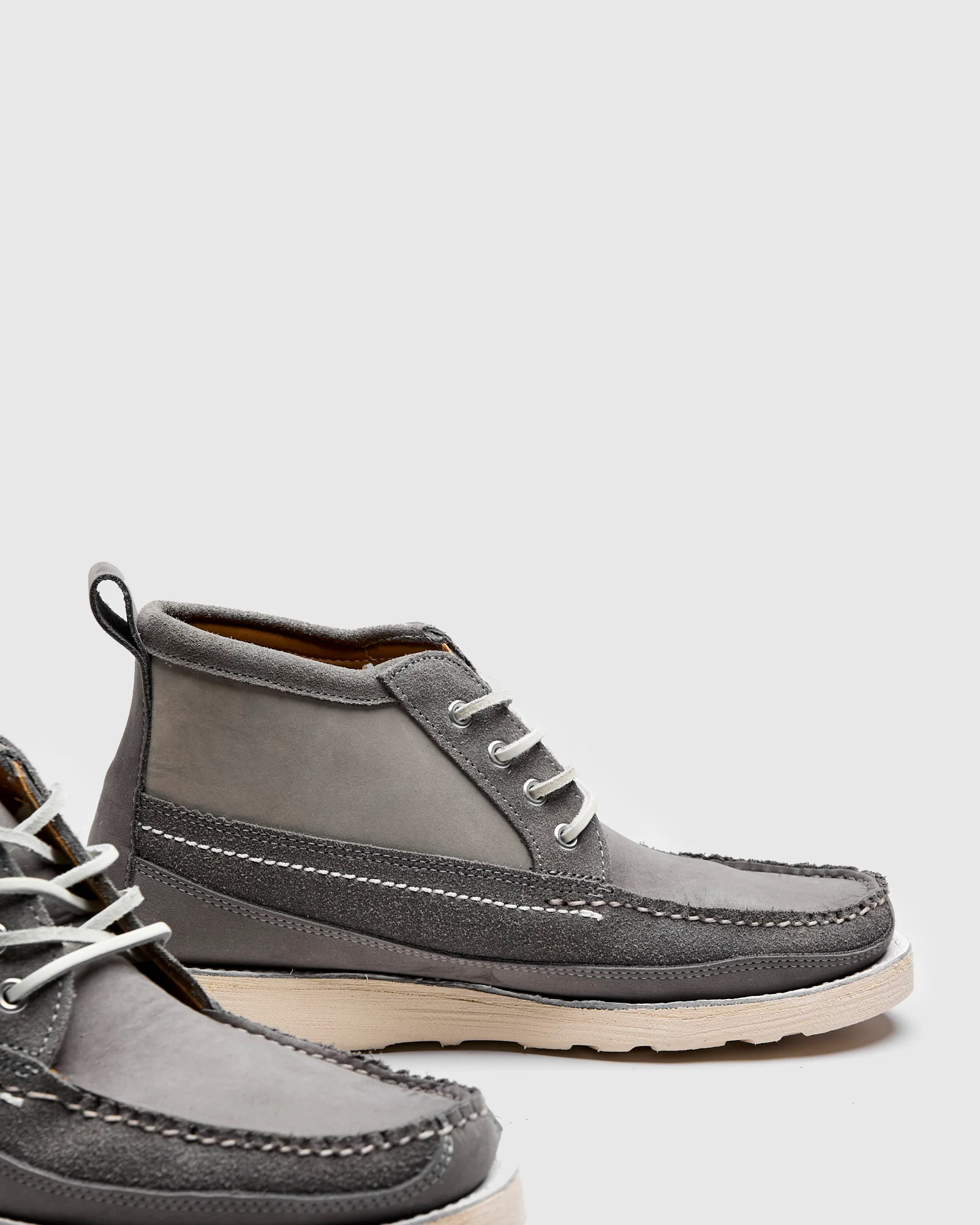 "Backyard BBQ" Scout Boot in Grey Suede Combo - Image 4