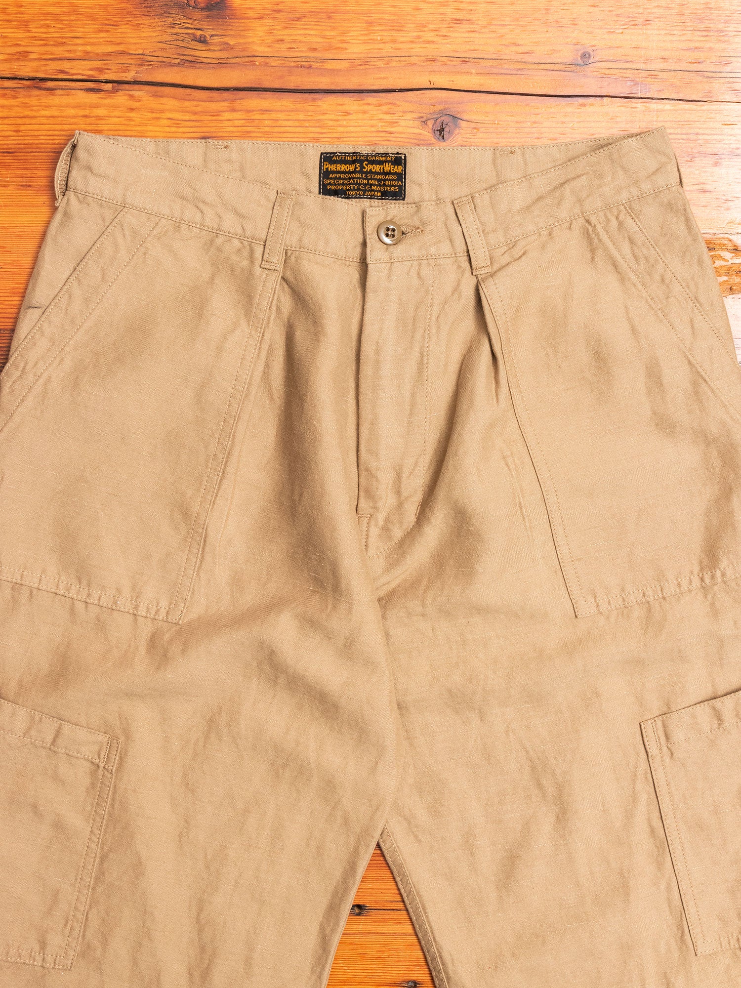 Baker Utility Military Pants in Beige - Image 2