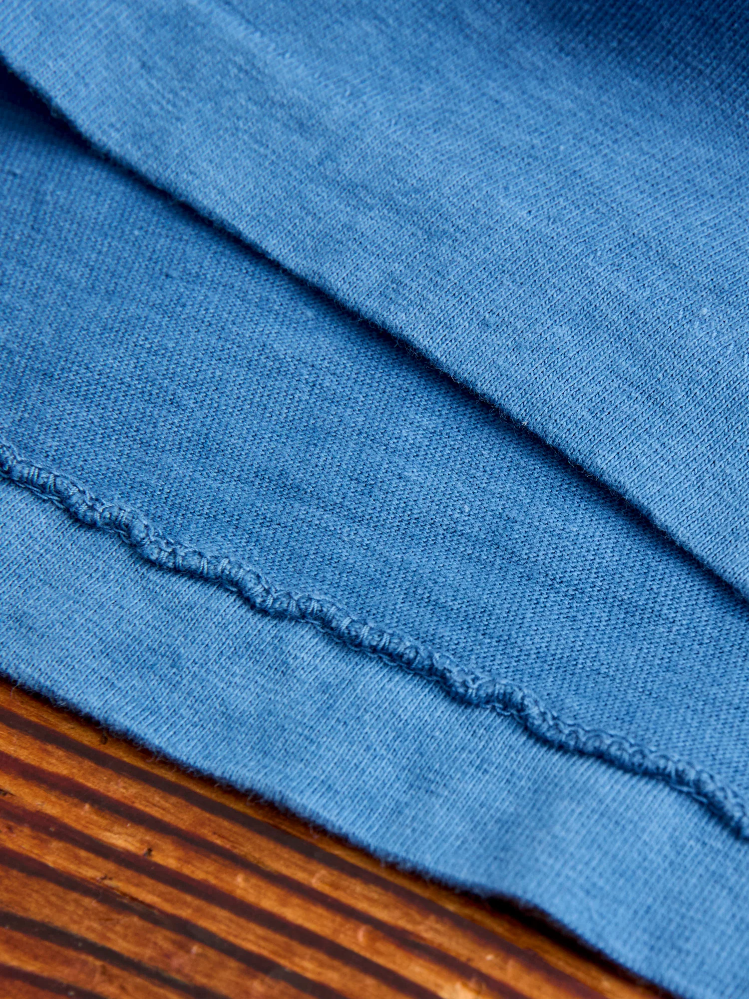 "Bamboo and Tiger" Bassen Pocket T-Shirt in Indigo - Image 8