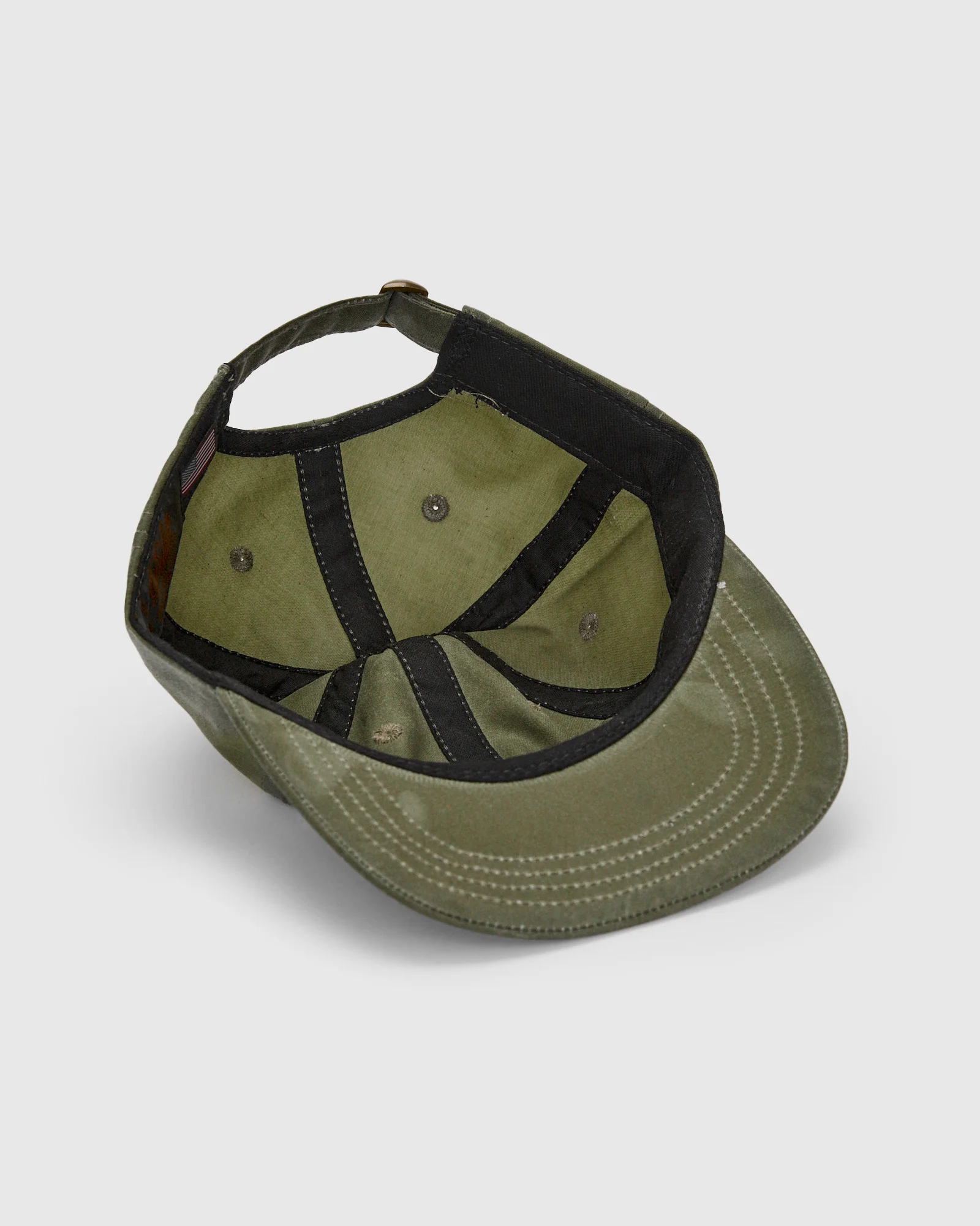 Baseball Hat in Waxed Light Moss - Image 4