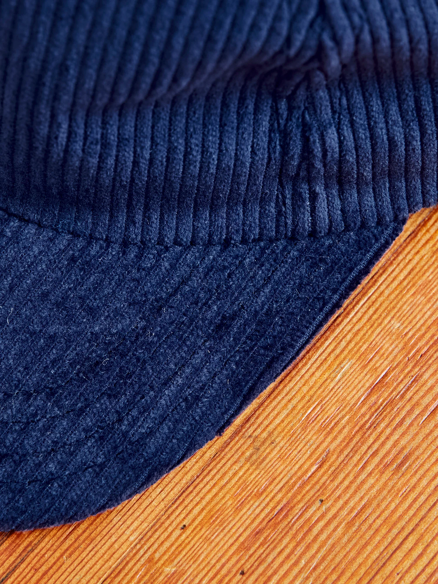 Baseball Hat in Navy Corduroy - Image 5