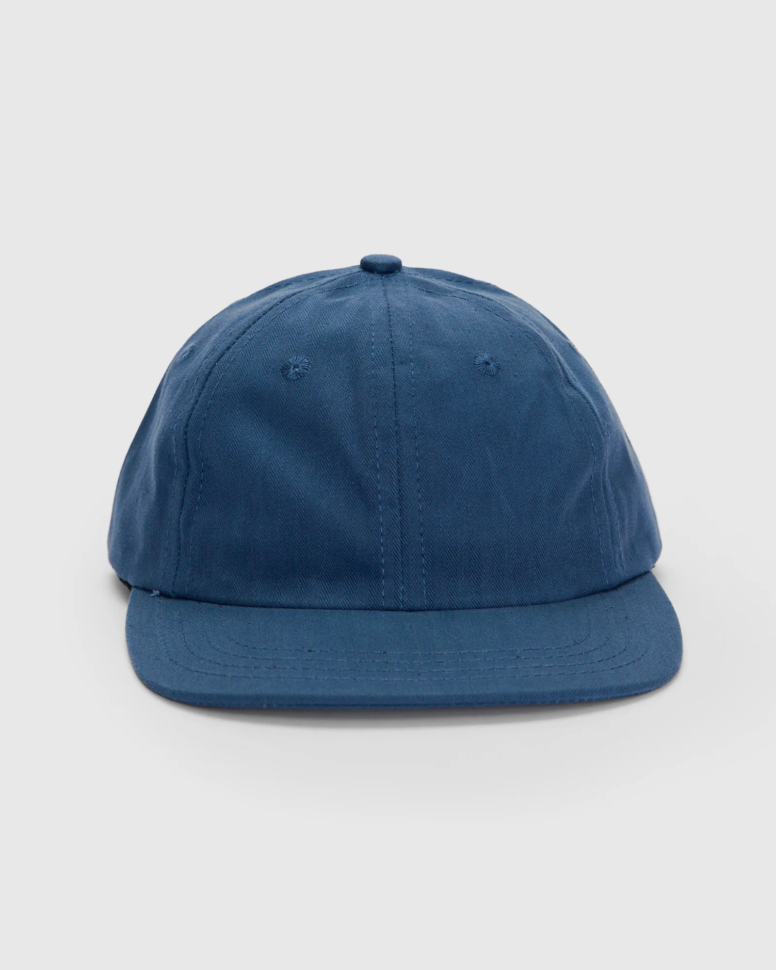 Baseball Hat in Waxed Mock Blue - Image 3