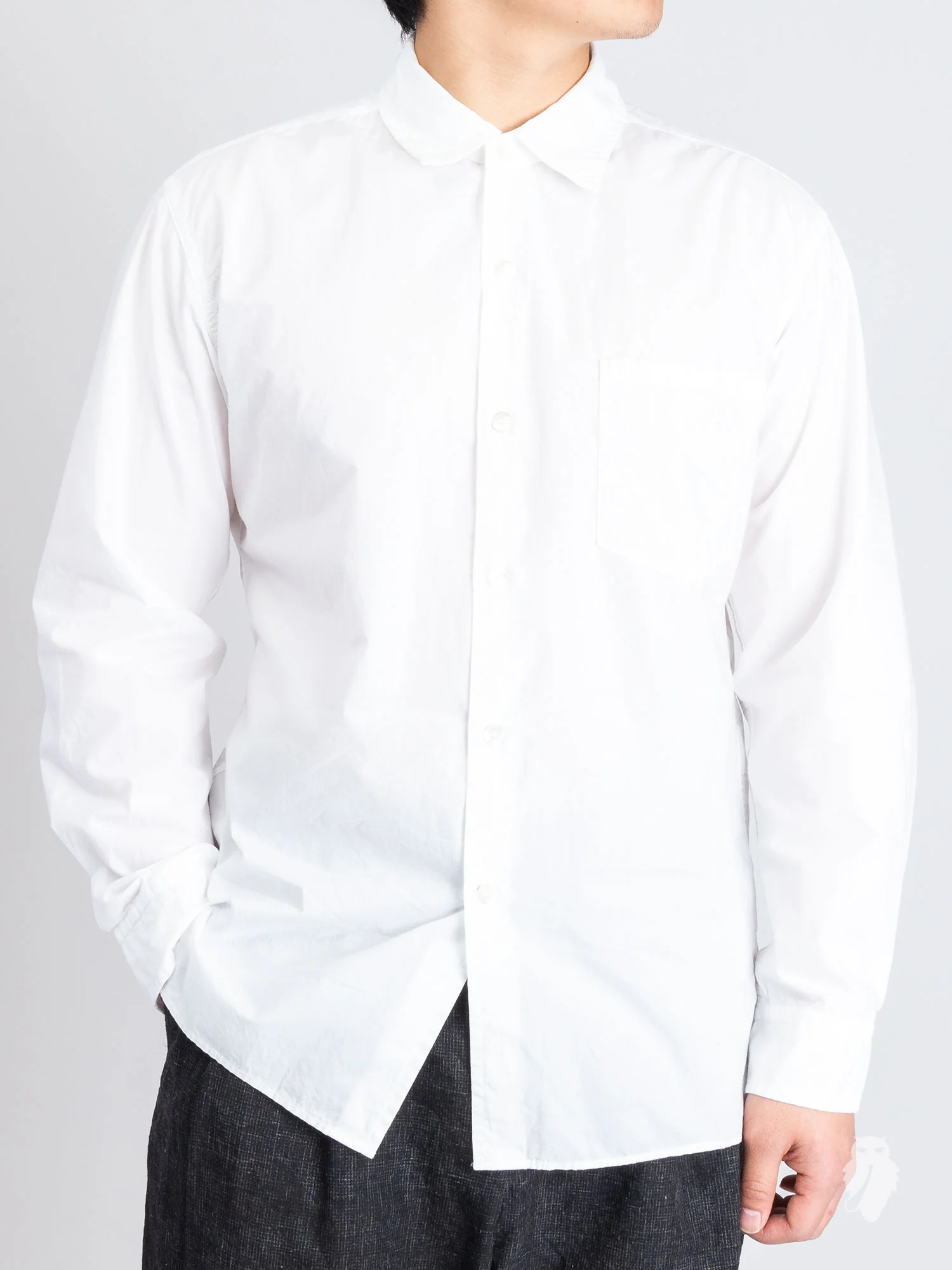 Basic Shirt in Off White - Image 2