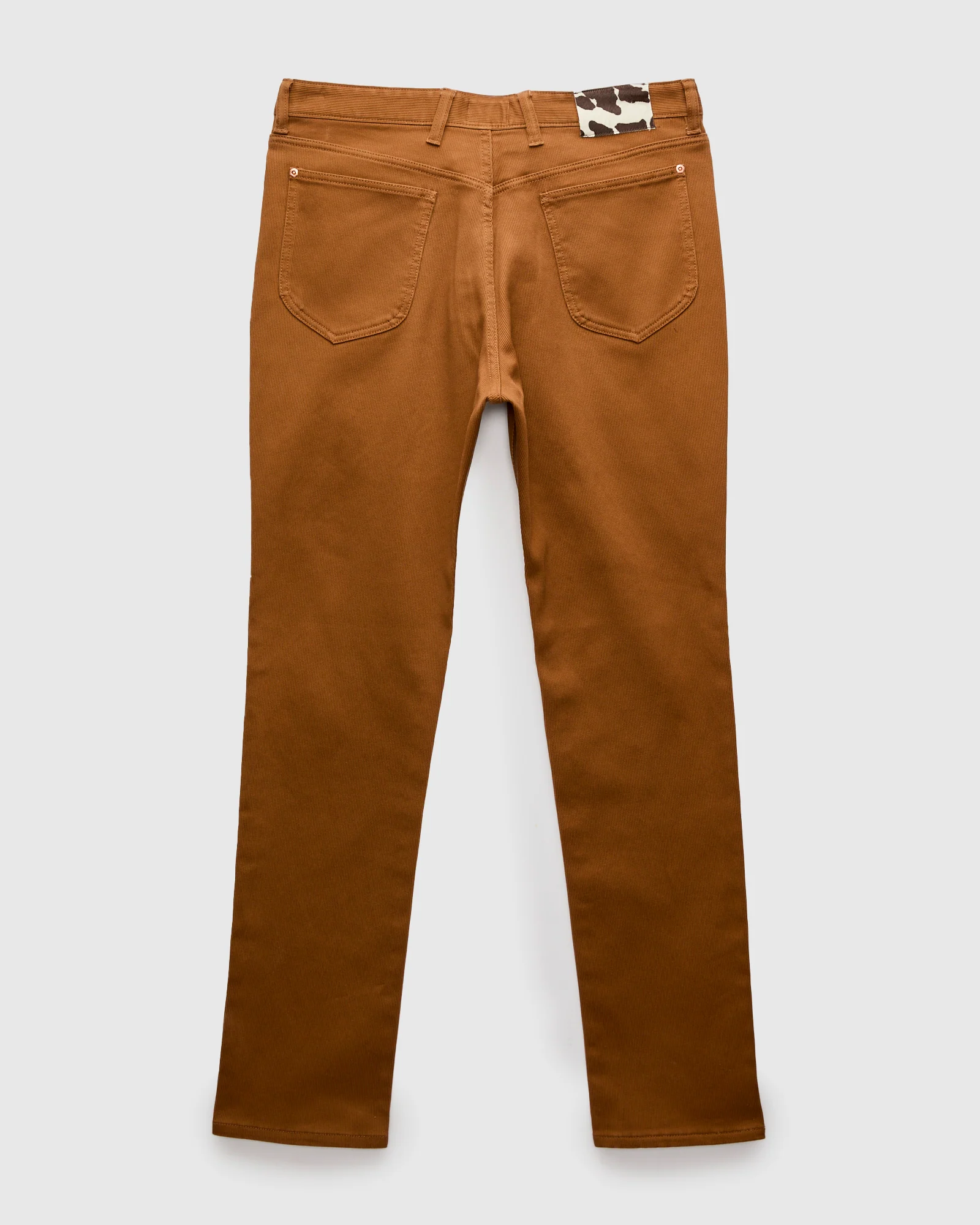 Bedford Cord Five Pocket Trousers in Bay Brown - Image 2