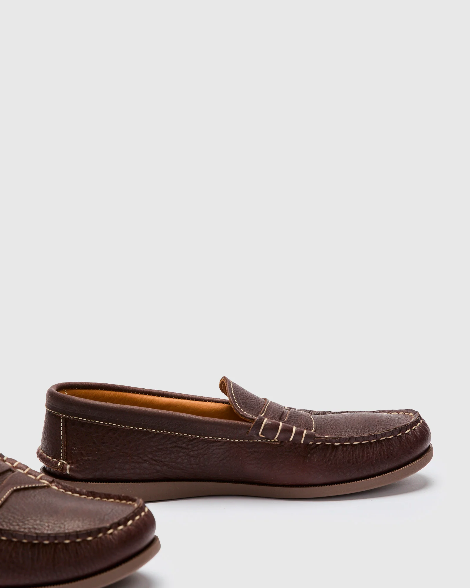 Beefroll Penny Loafer in Chocolate Grizzly - Image 4