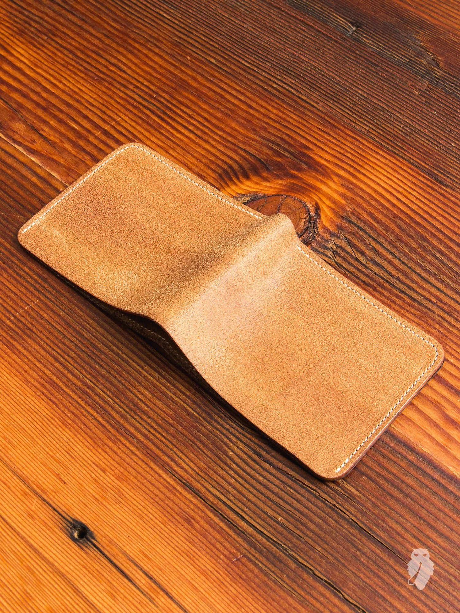 Bifold Wallet in Rough-Out Natural Horse Hide - Image 5