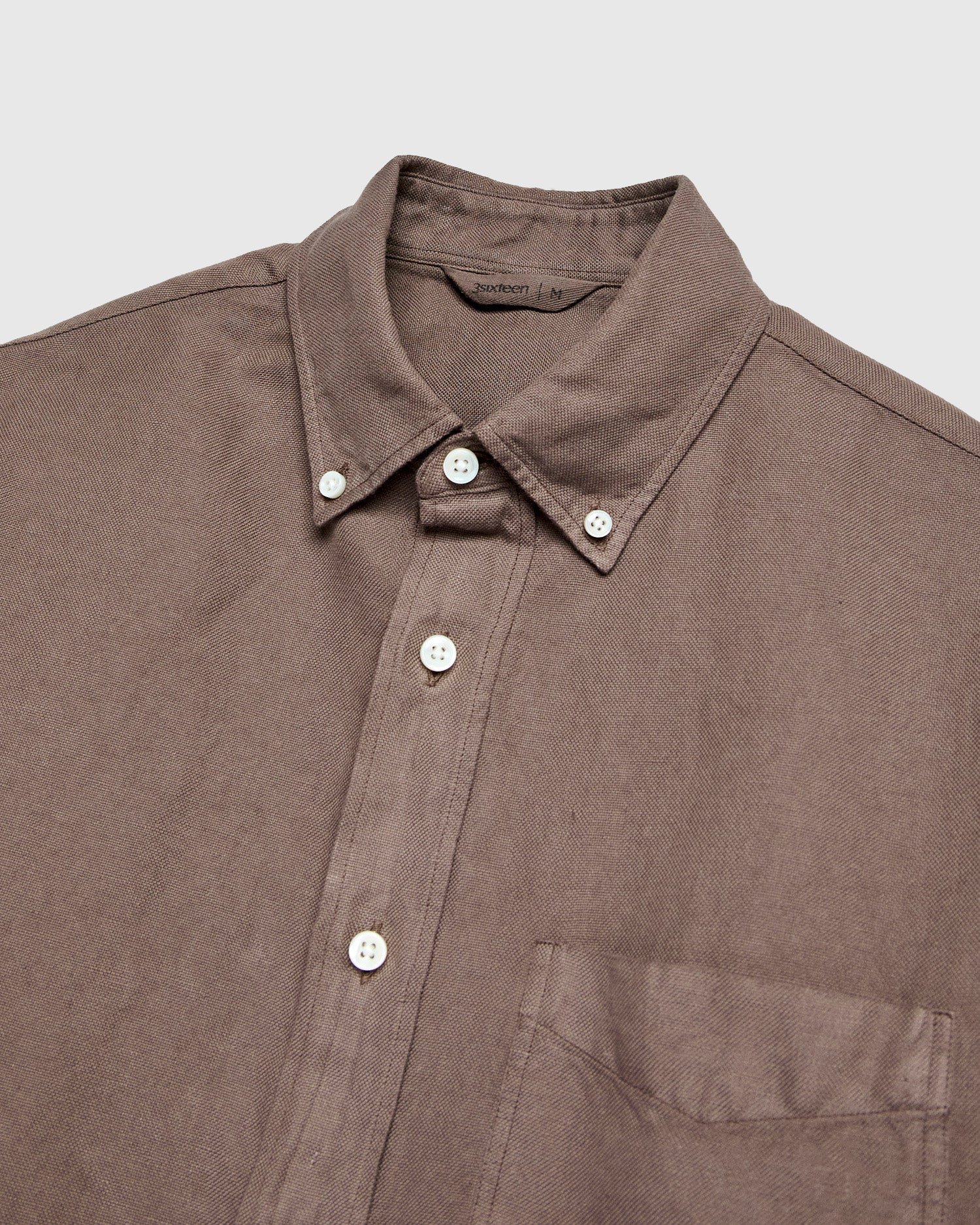 Big Oxford Shirt in Espresso Hemp - Image 3