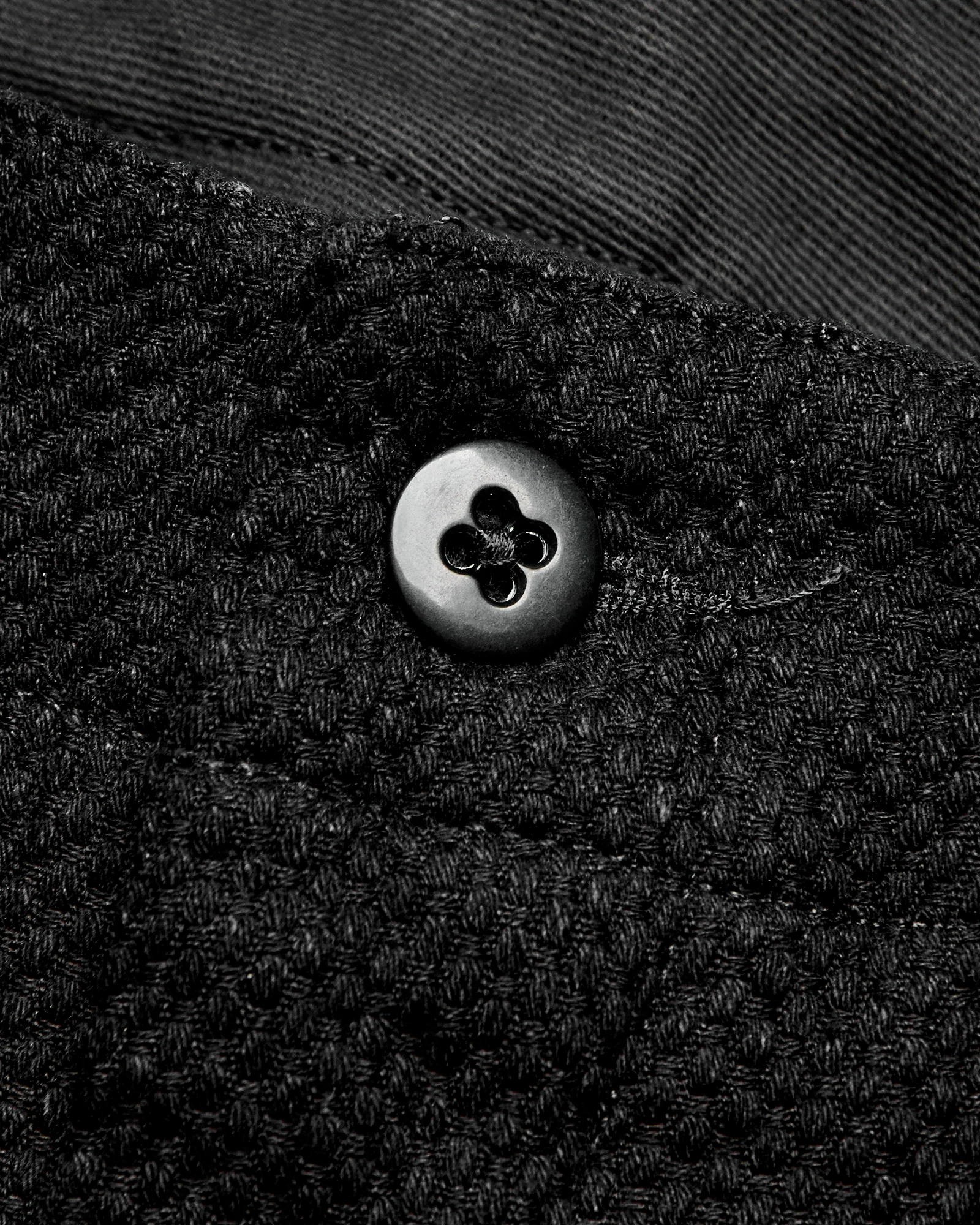 "No-Gi" Fatigue Pants in Black Heavyweight Sashiko - Image 6