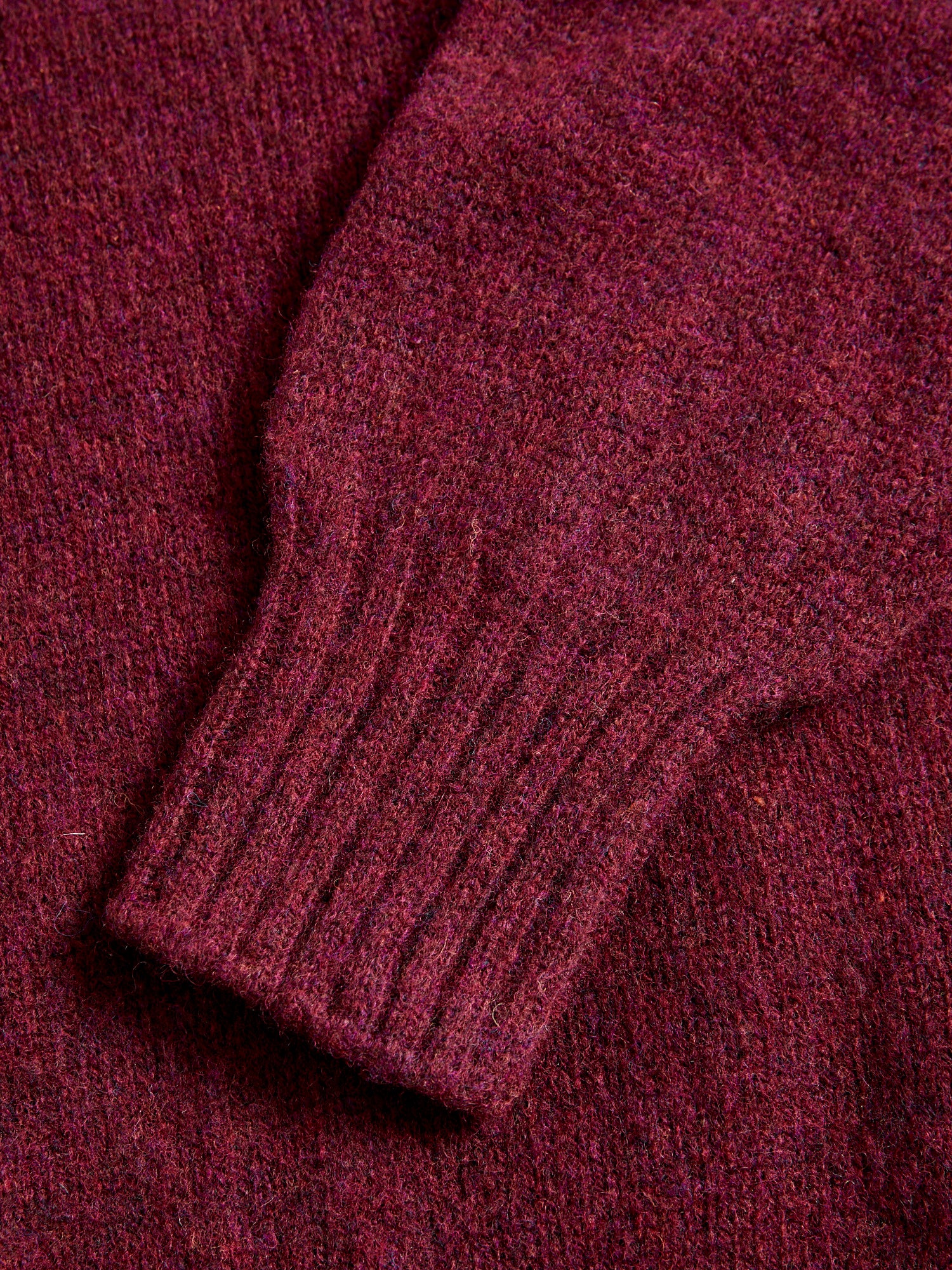 "Birth of the Cool" Wool Sweater in Bordeaux - Image 4
