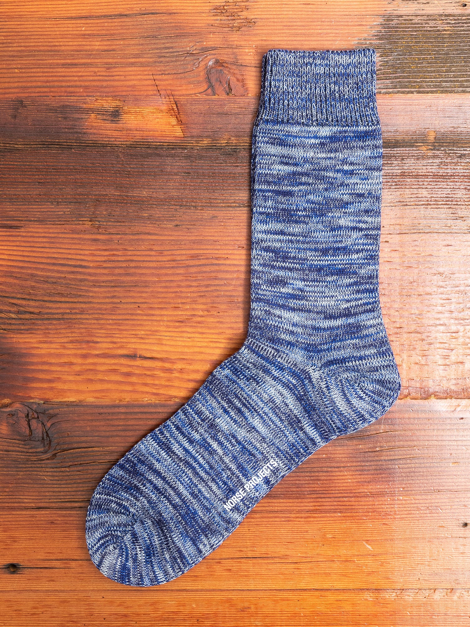 Bjarki Blend Socks in Broken Indigo - Image 2
