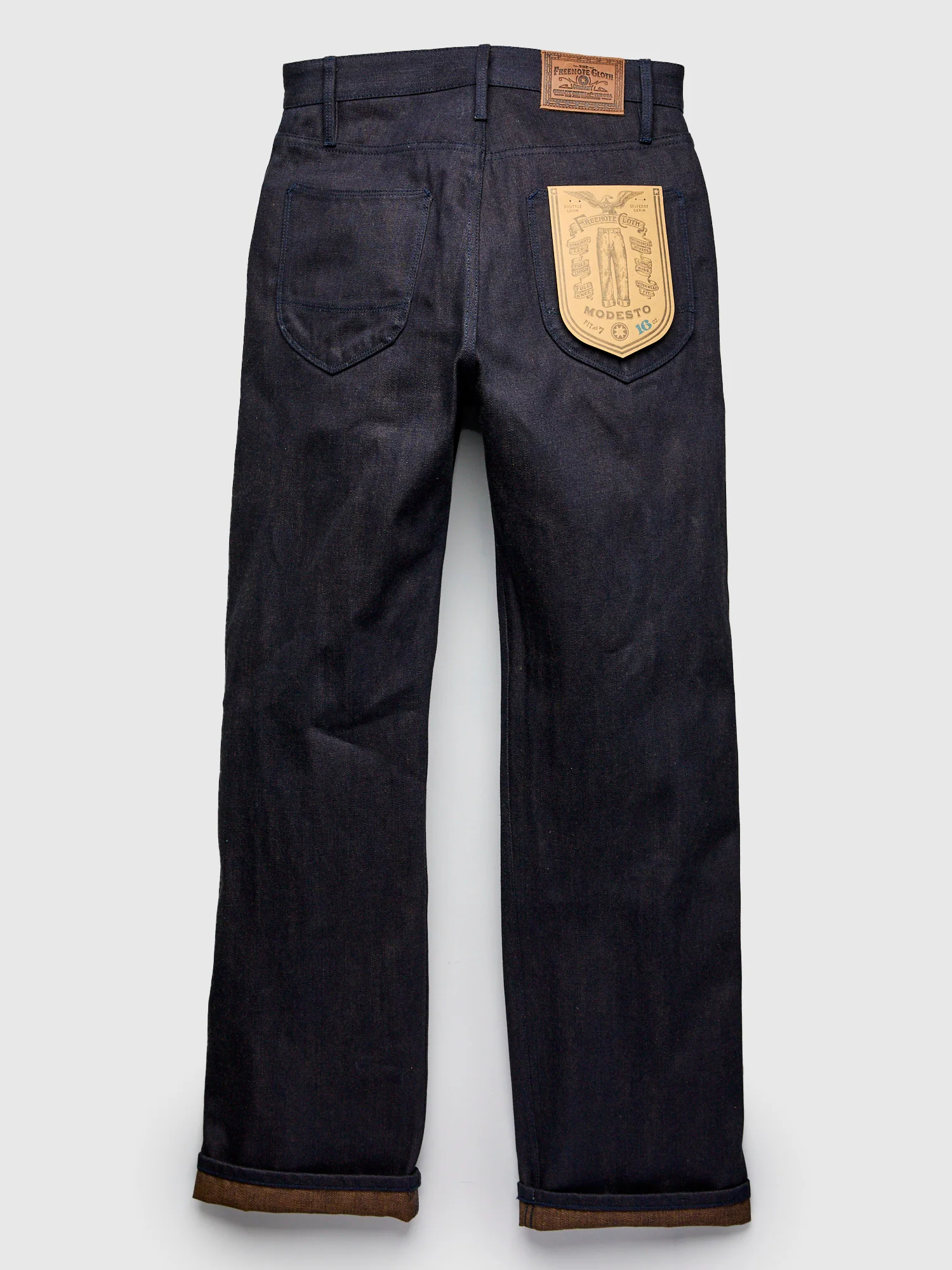 "Blue Brown Modesto" 16oz Selvedge Denim - Straight Fit - Image 3
