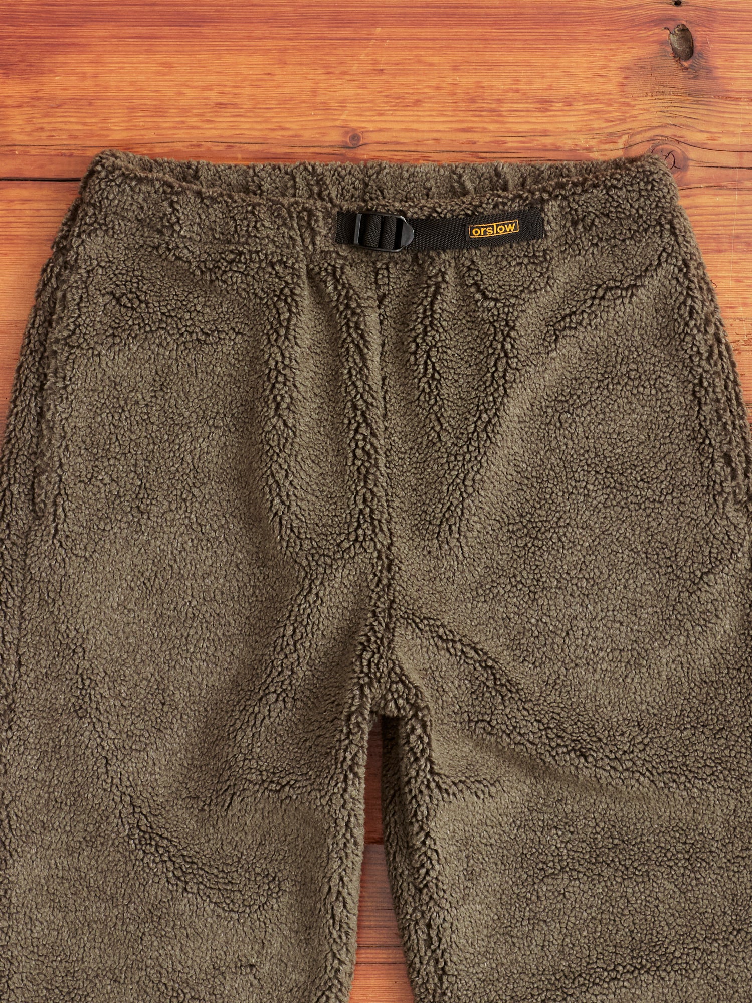 Boa Fleece Pants in Army Green - Image 3