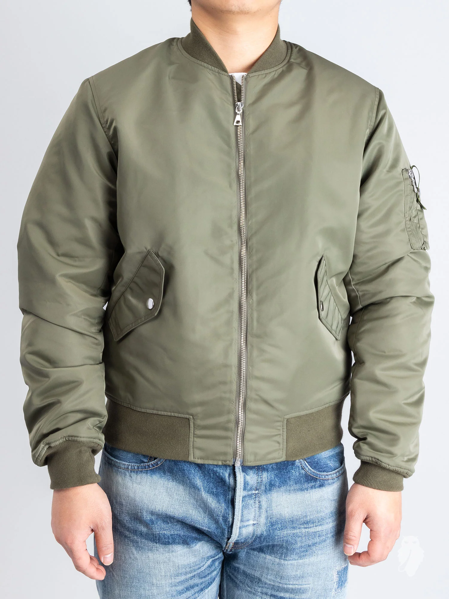 Bogota Bomber Jacket II in Olive - Image 2