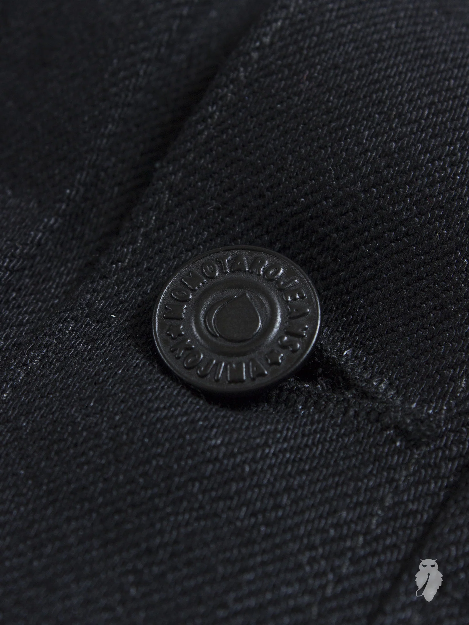 BOM011 "Momotaro x Blue Owl" 15.7oz Black Selvedge Denim Jacket - Image 5