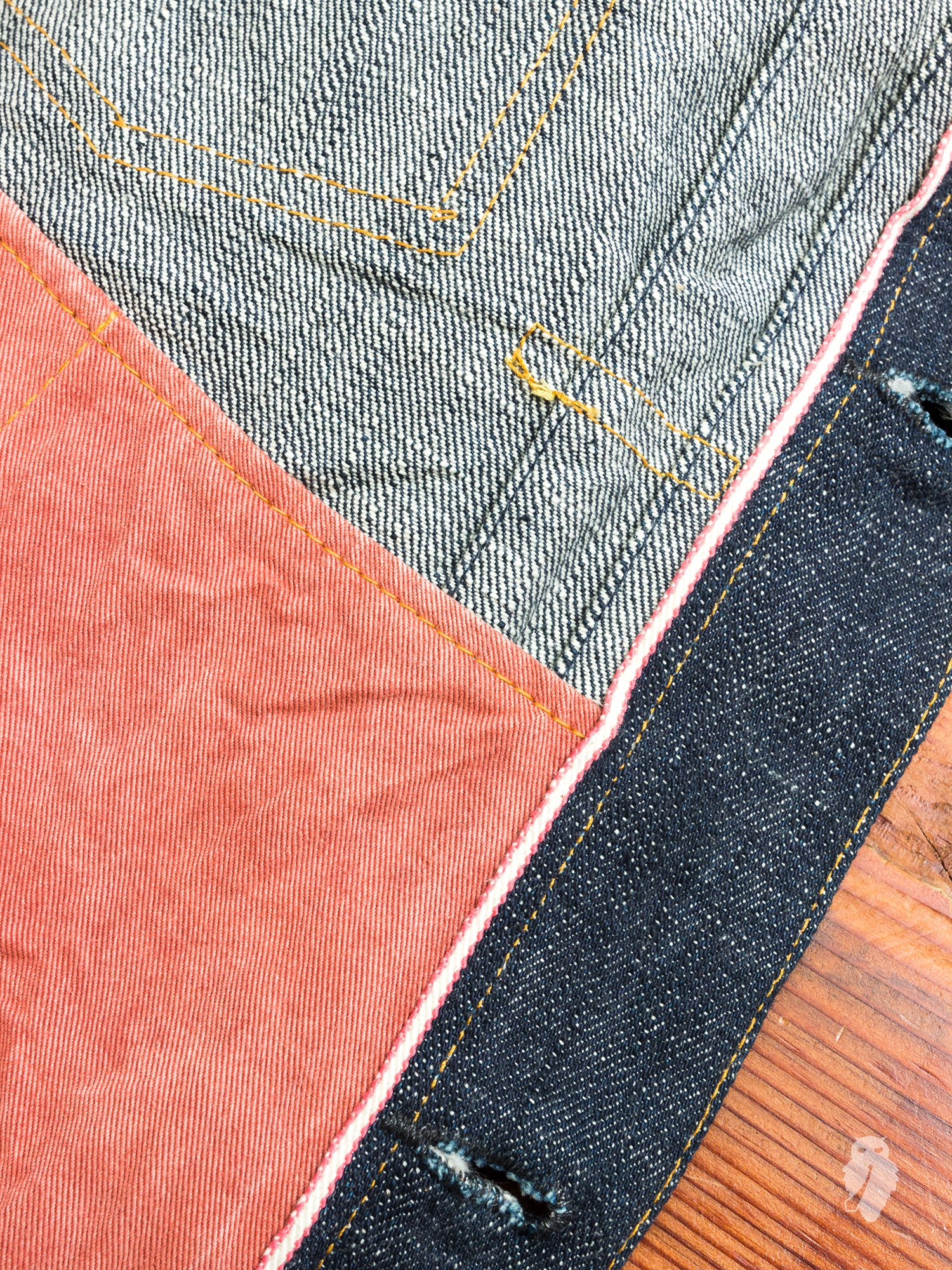 BOM012 "Momotaro x Blue Owl" 15.7oz Selvedge Denim Jacket - Image 9