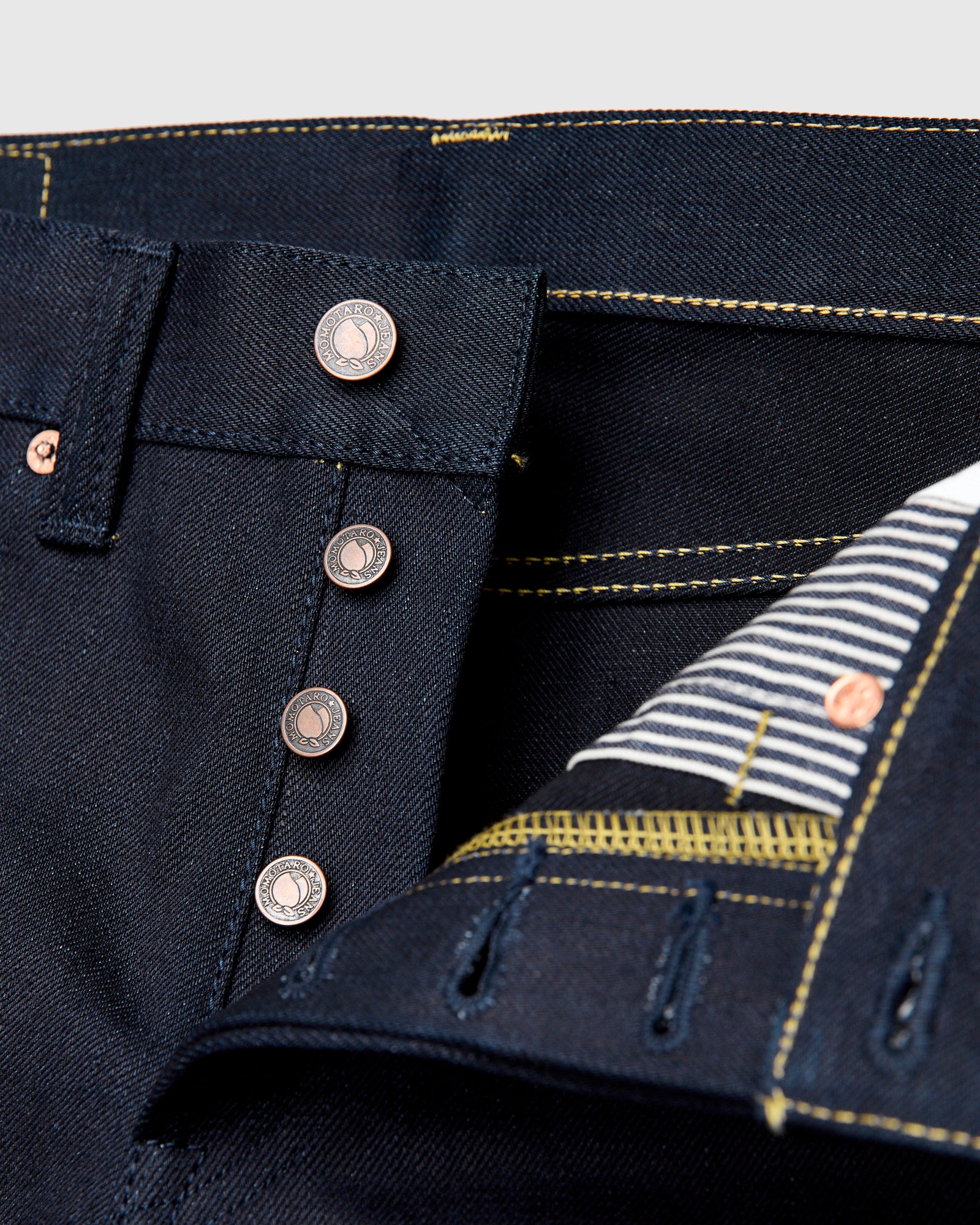 BOM018-T "Grand Indigo – Midnight Edition" 14oz Selvedge Denim - Tight Tapered Fit - Image 9