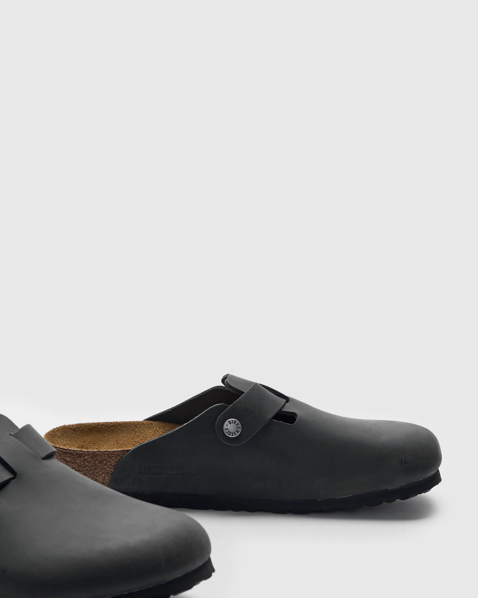 Boston Clog in Black Oil Leather - Image 4