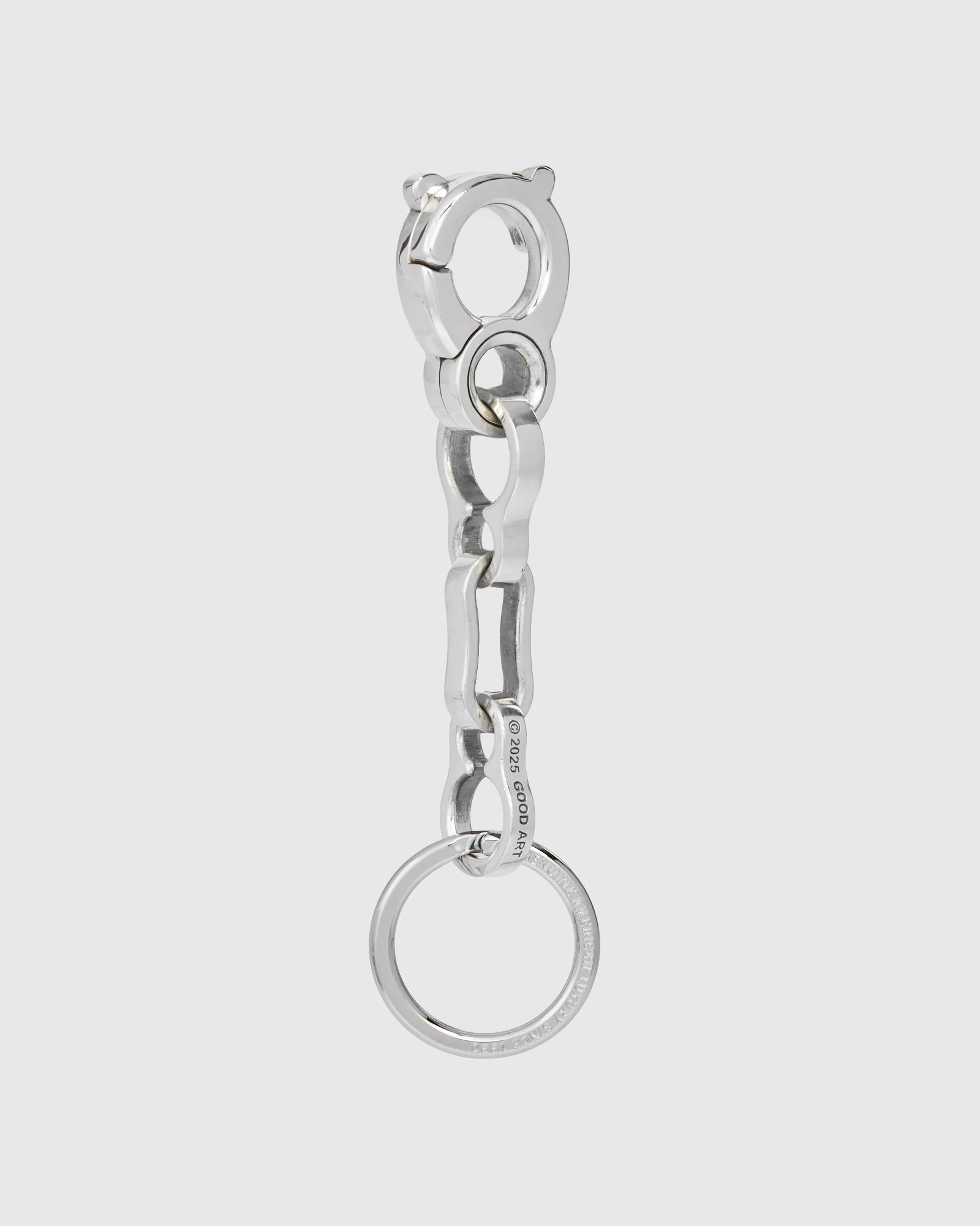 Bottle Chain Keychain Size B in Sterling Silver - Image 3