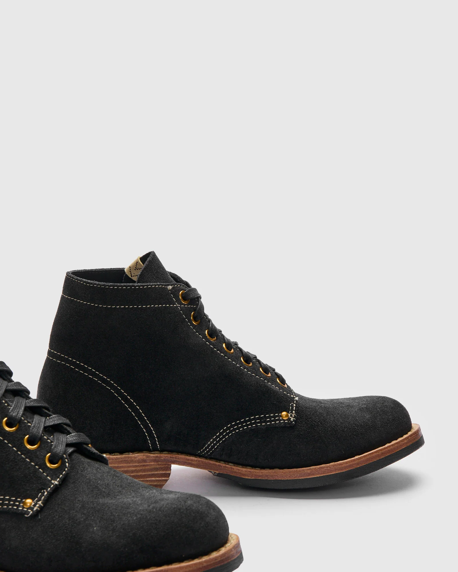Brigadier Boots-Folk in Black Suede - Image 4