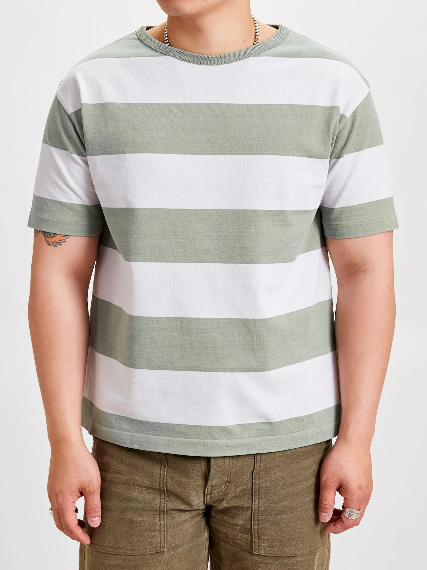 Broader Tee S/S Rugger in Lt. Green - Image 2