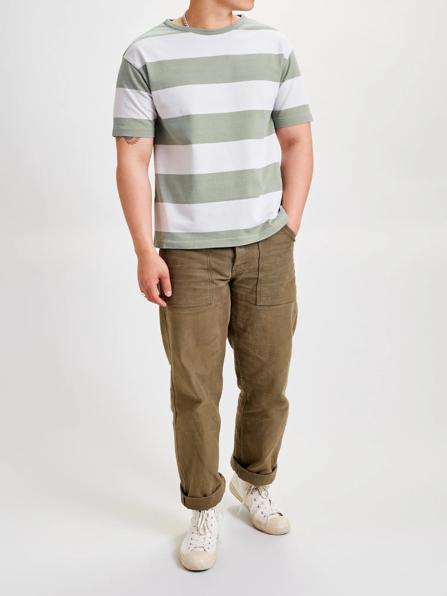 Broader Tee S/S Rugger in Lt. Green - Image 7
