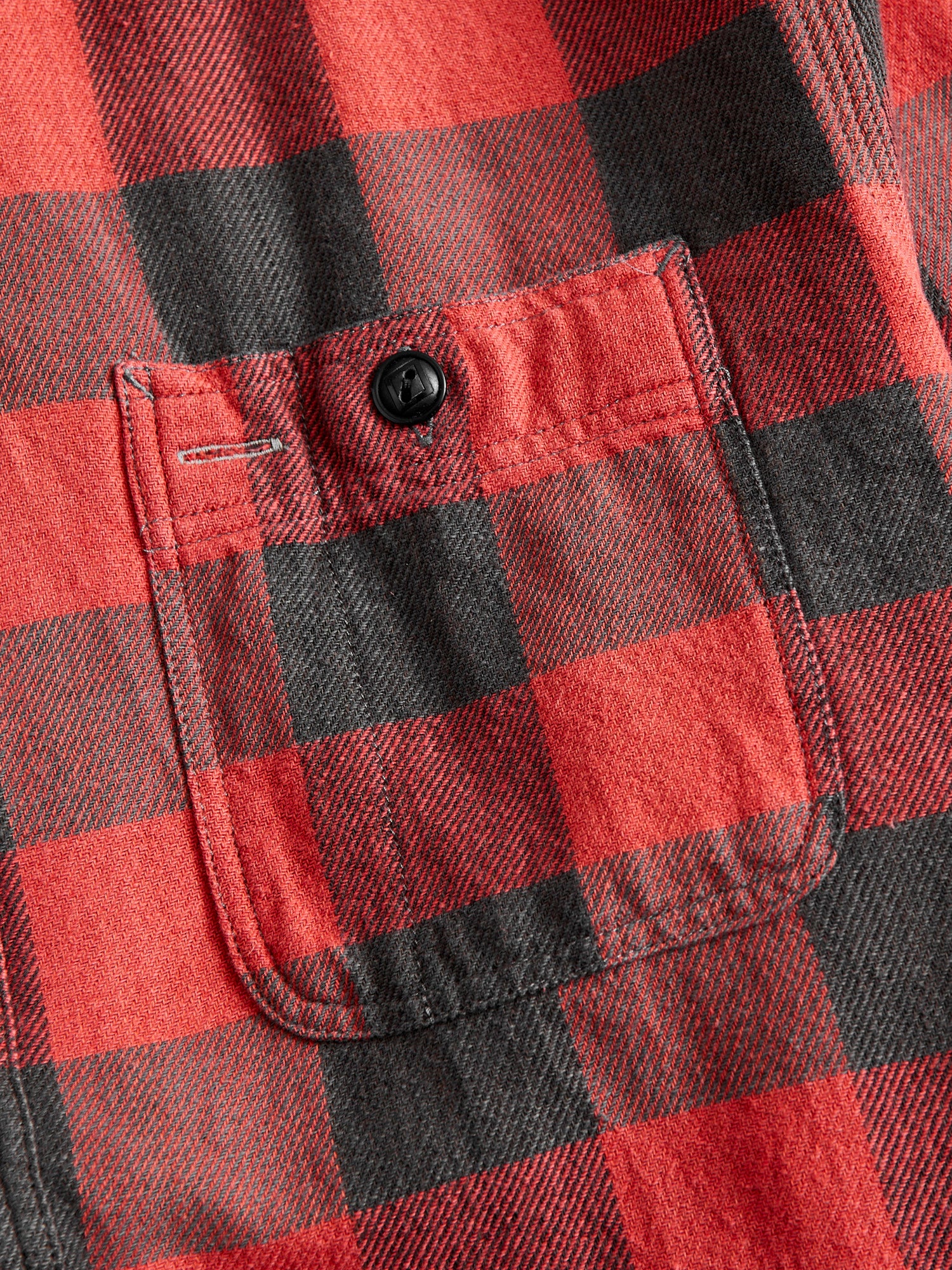 Buffalo Check Work Shirt in Red - Image 4