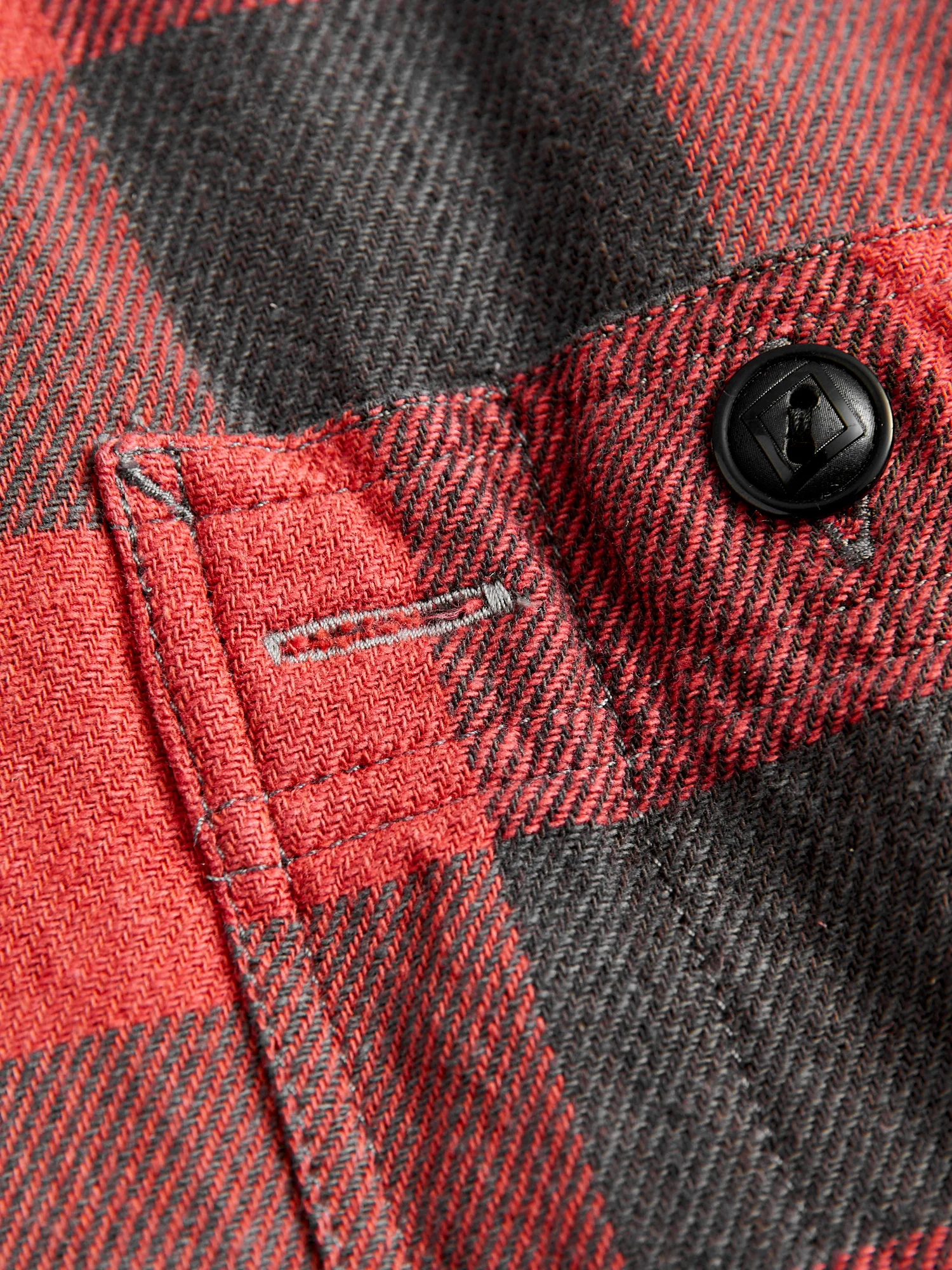 Buffalo Check Work Shirt in Red - Image 5