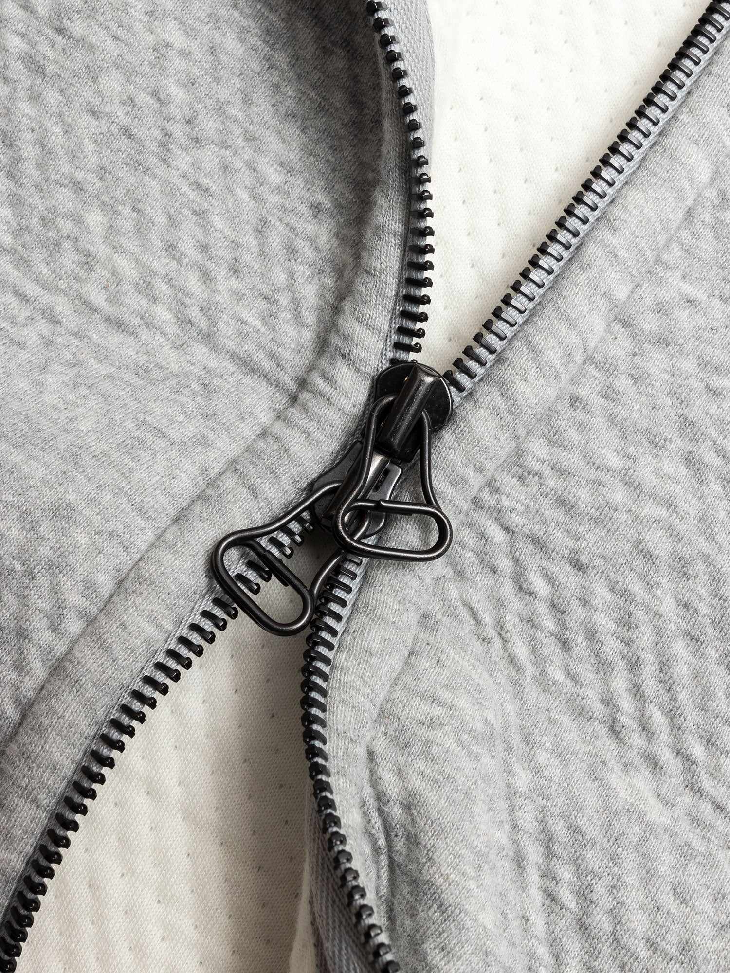 Cabin Fleece Zip Hoodie in Heather Grey - Image 3