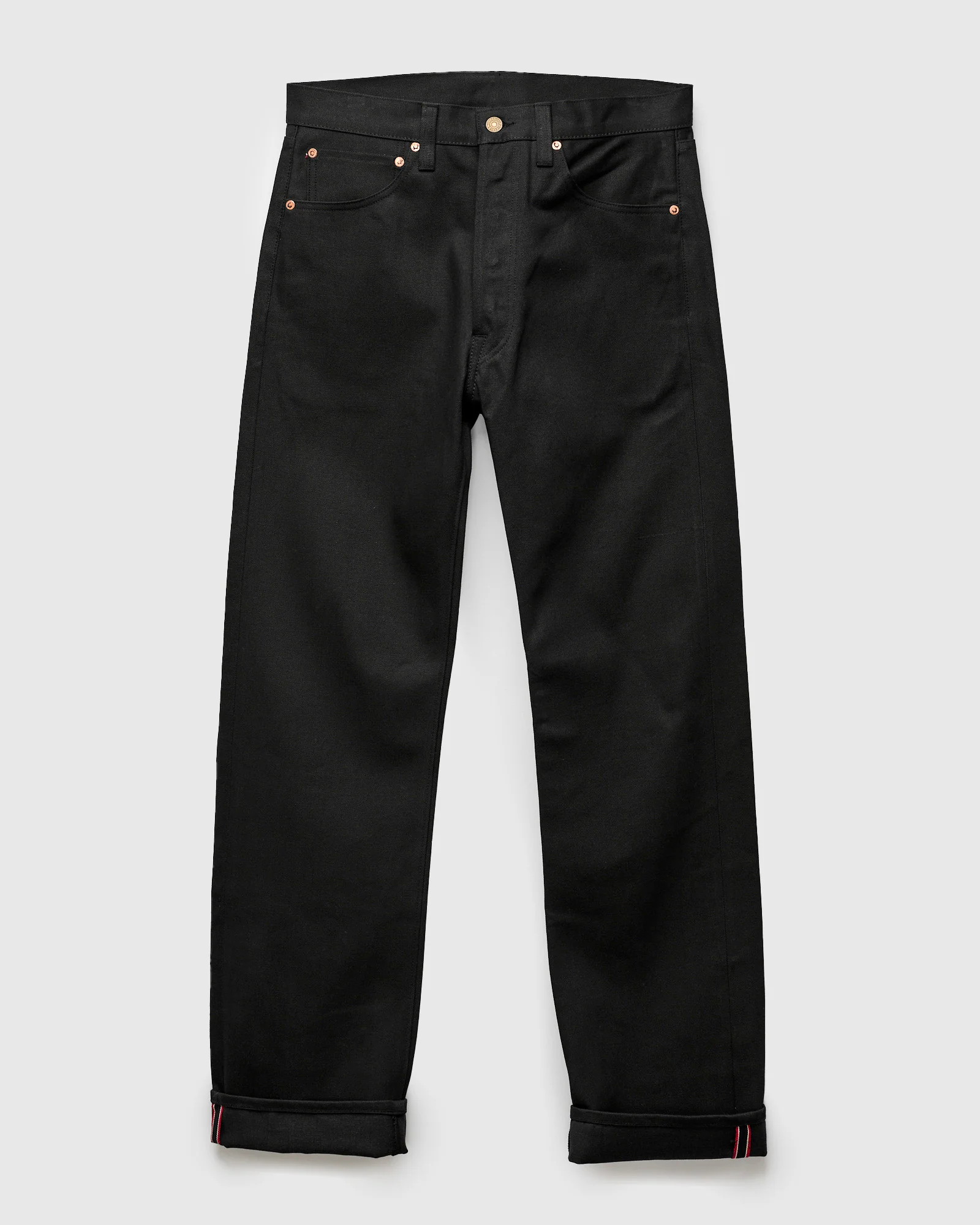 Lot 64 "Vidalia Mills" 14oz Black Selvedge Denim - Classic Tapered Fit - Image 2