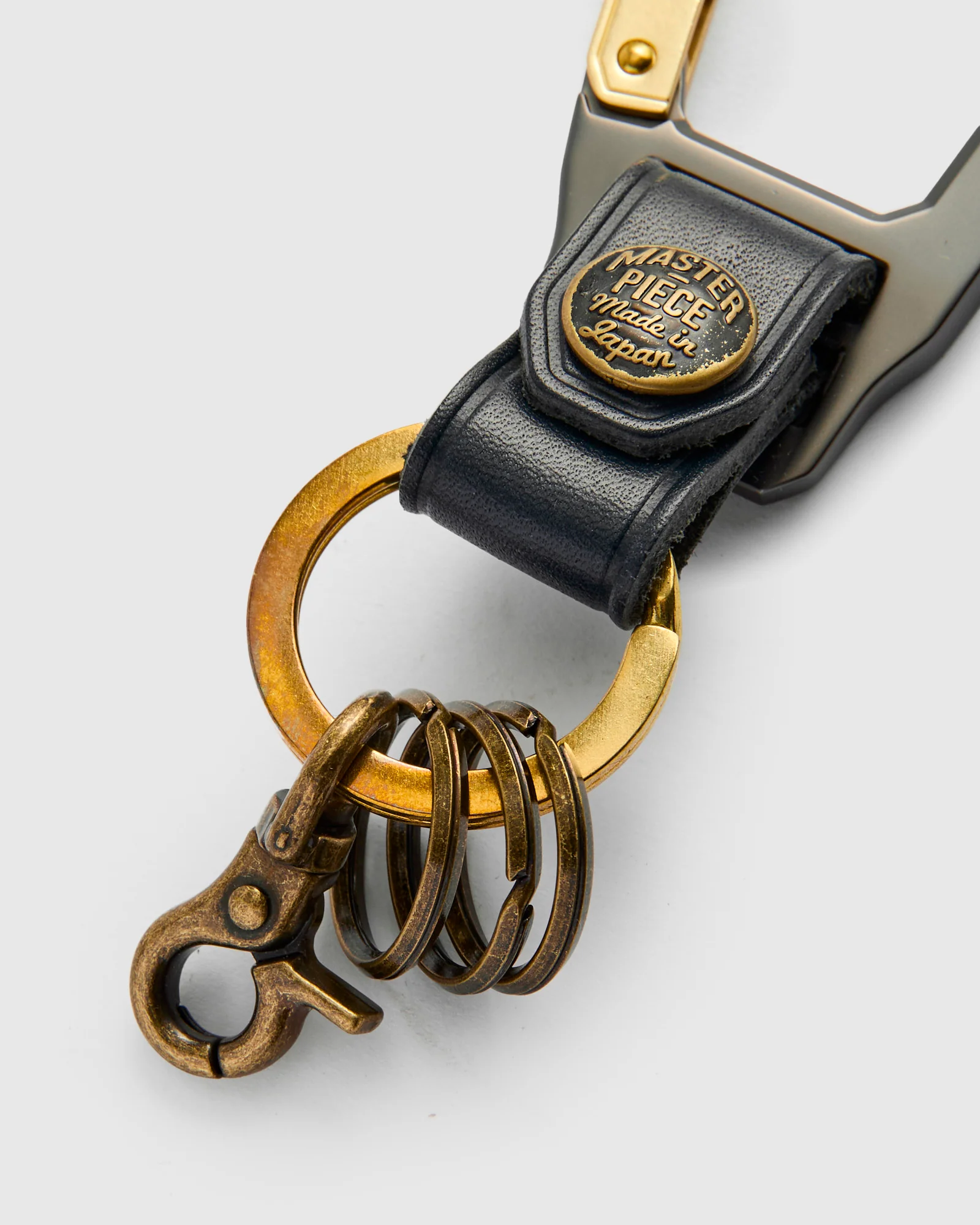 Carabiner Keychain in Navy - Image 3
